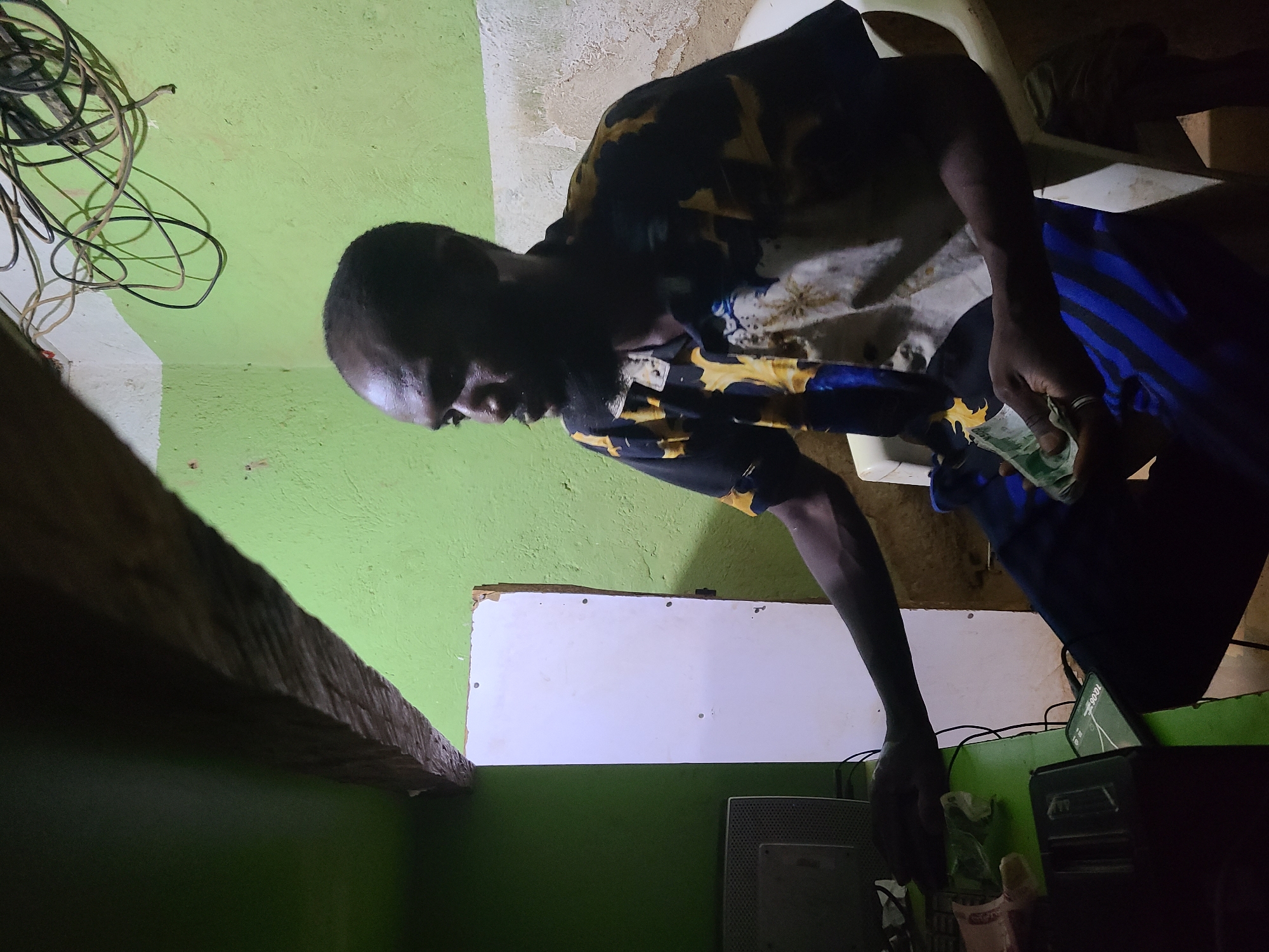 Indoor gathering captured in Jos, Nigeria room over 4-minute span