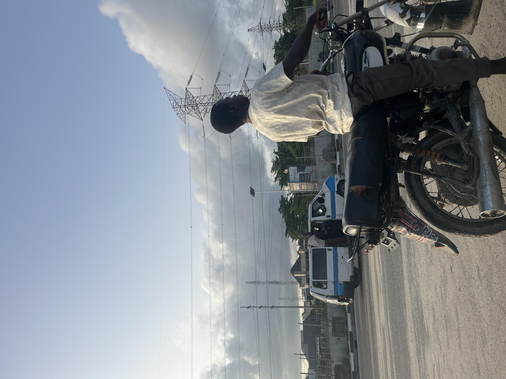 Man on motorcycle observed in Lekki, Nigeria