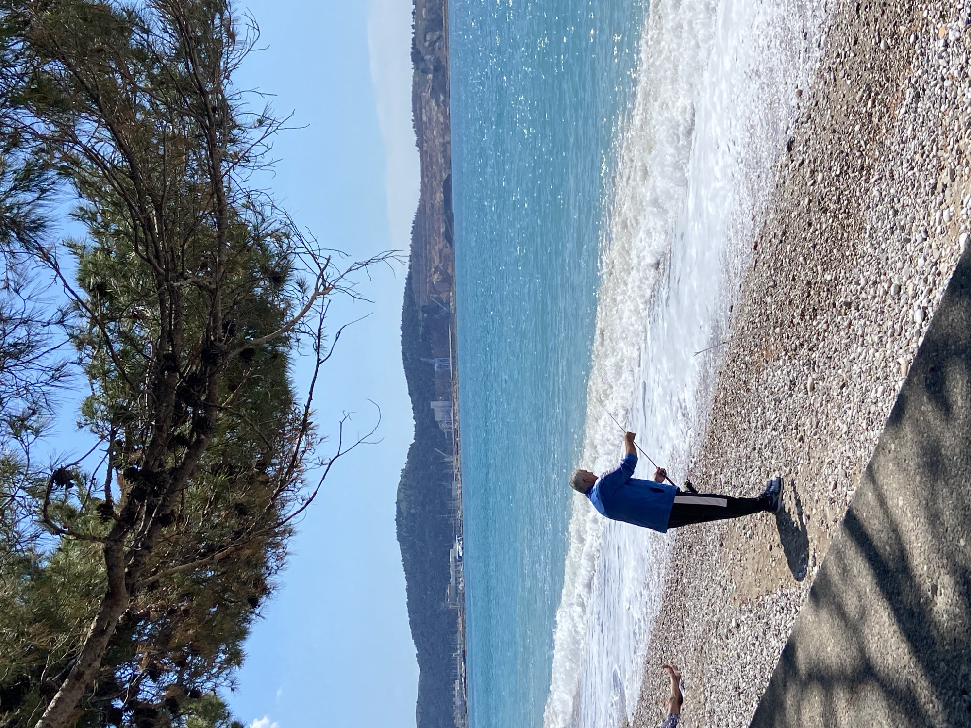 Spring fishing and beach activities recorded in Bar, Montenegro