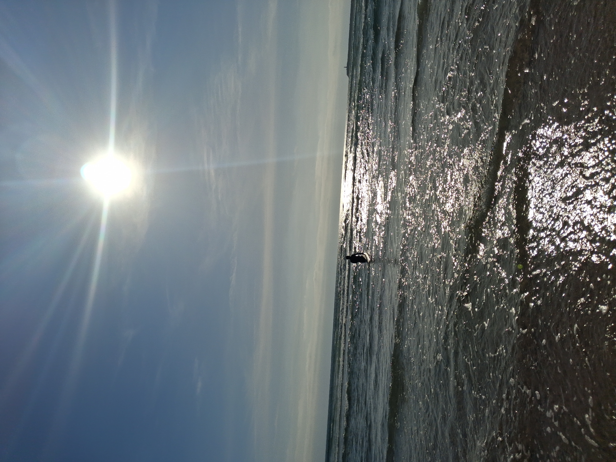 Beach visit captured in Figueira da Foz with fishing and sand art