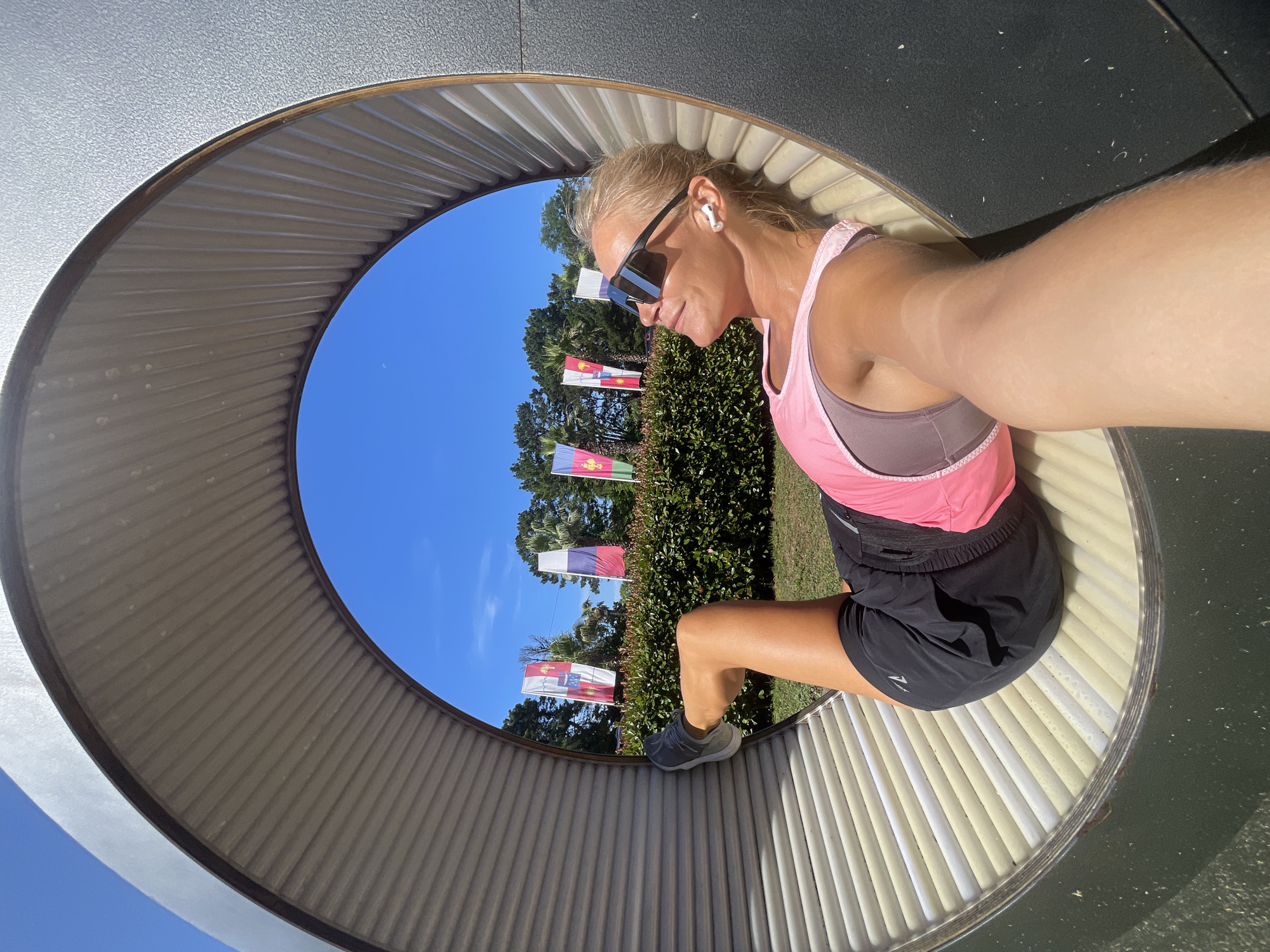 Lazy summer morning at Sochi's Festhivalny Park