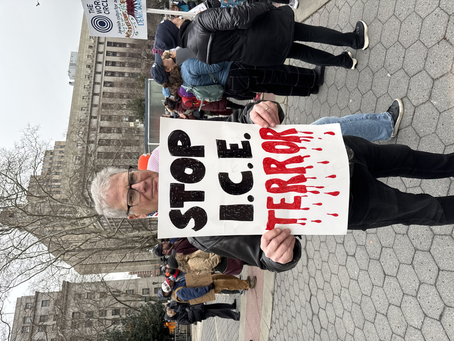 Anti-ICE protesters march through New York City streets