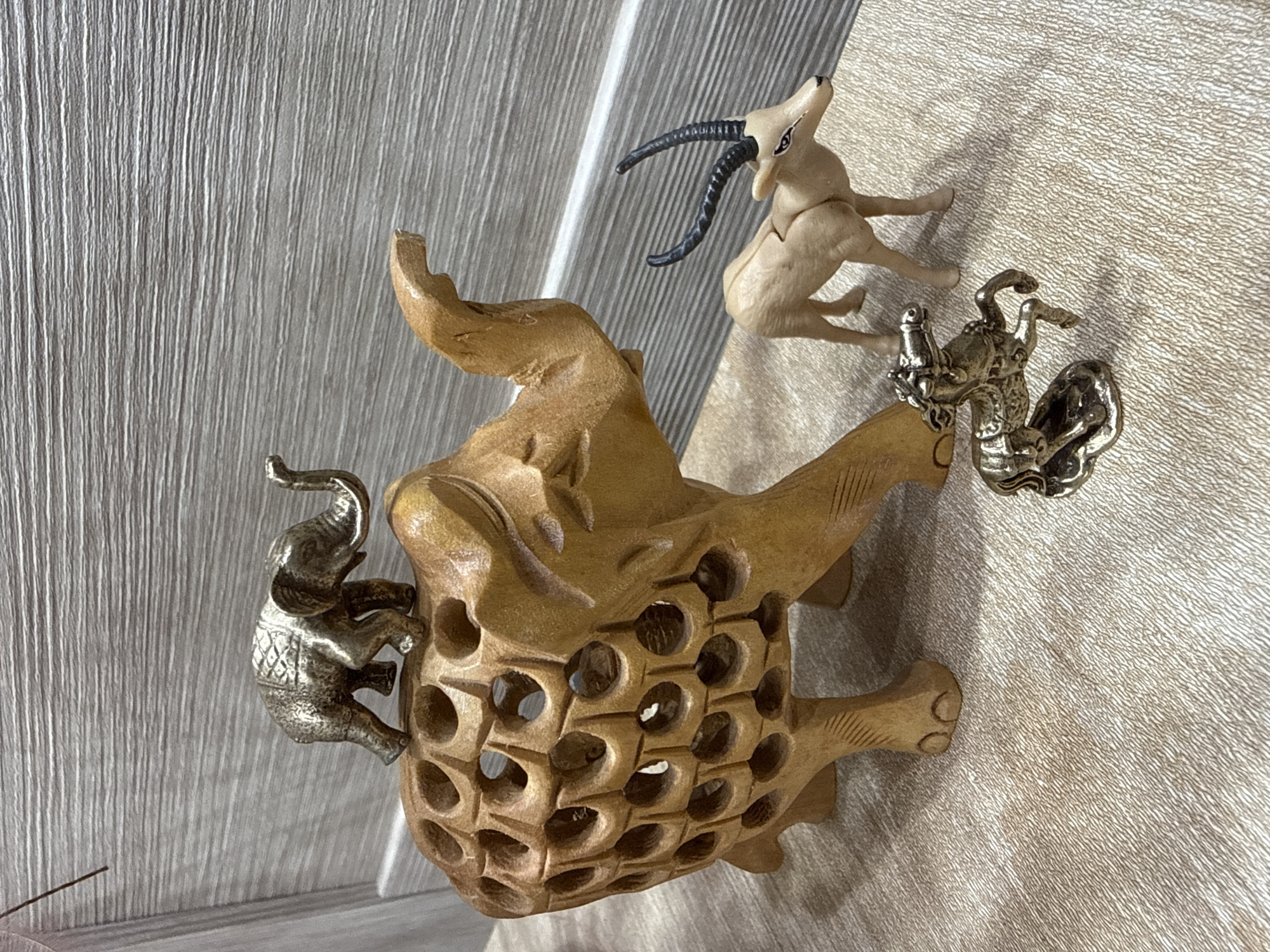 Decorative objects and snacks on a Salsk evening