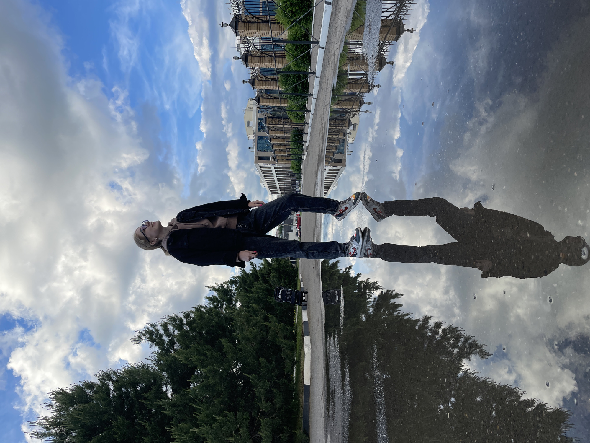 Puddle reflections and mirrors captured across Izhevsk, Russia