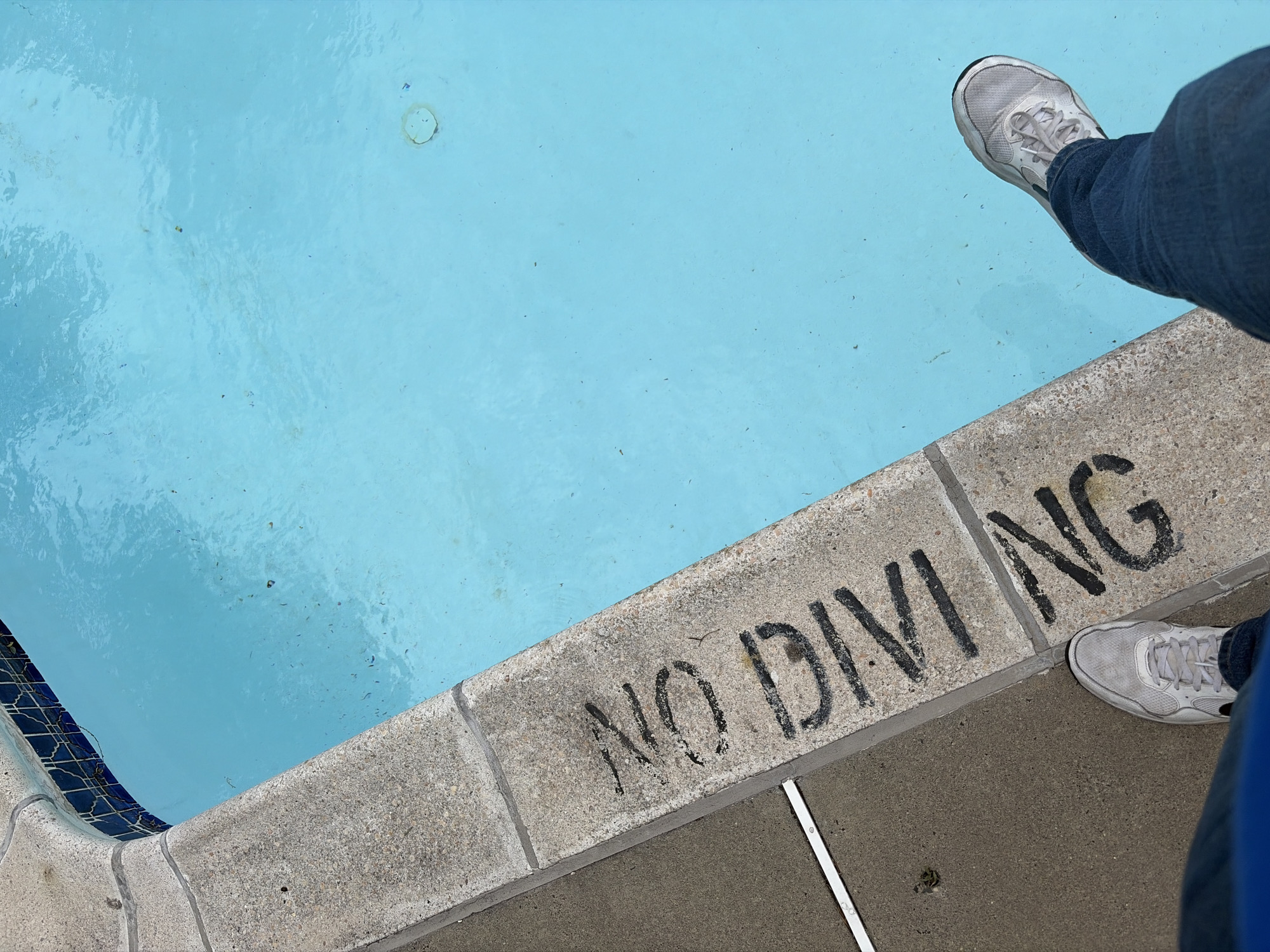 Pool maintenance worker services residential facility in Edison, NJ