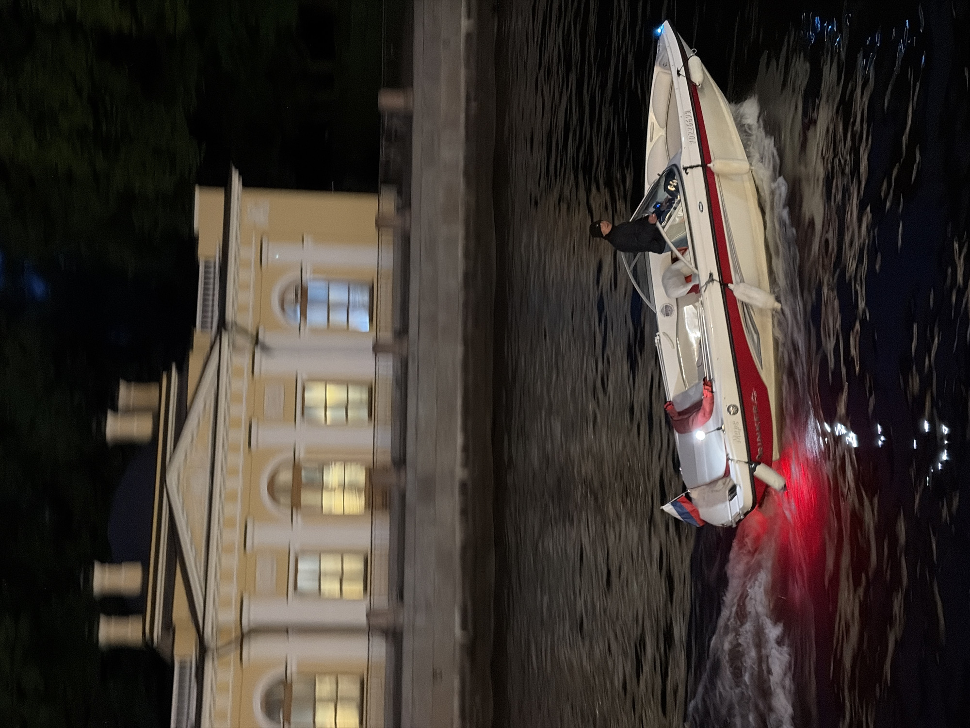 Evening scenes captured across Saint Petersburg including boats, architecture
