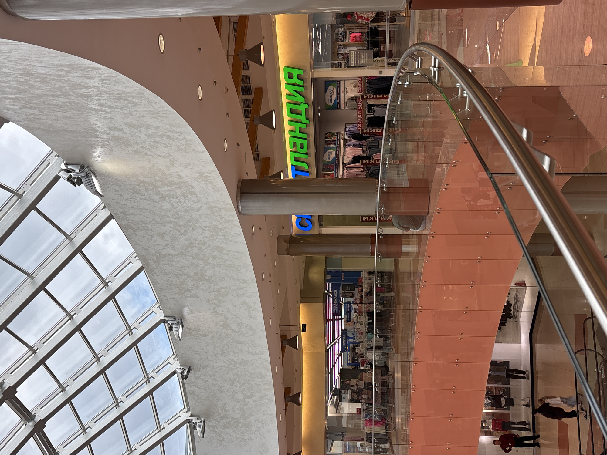 Busy Saturday at Perm's Platan mall, food court and all