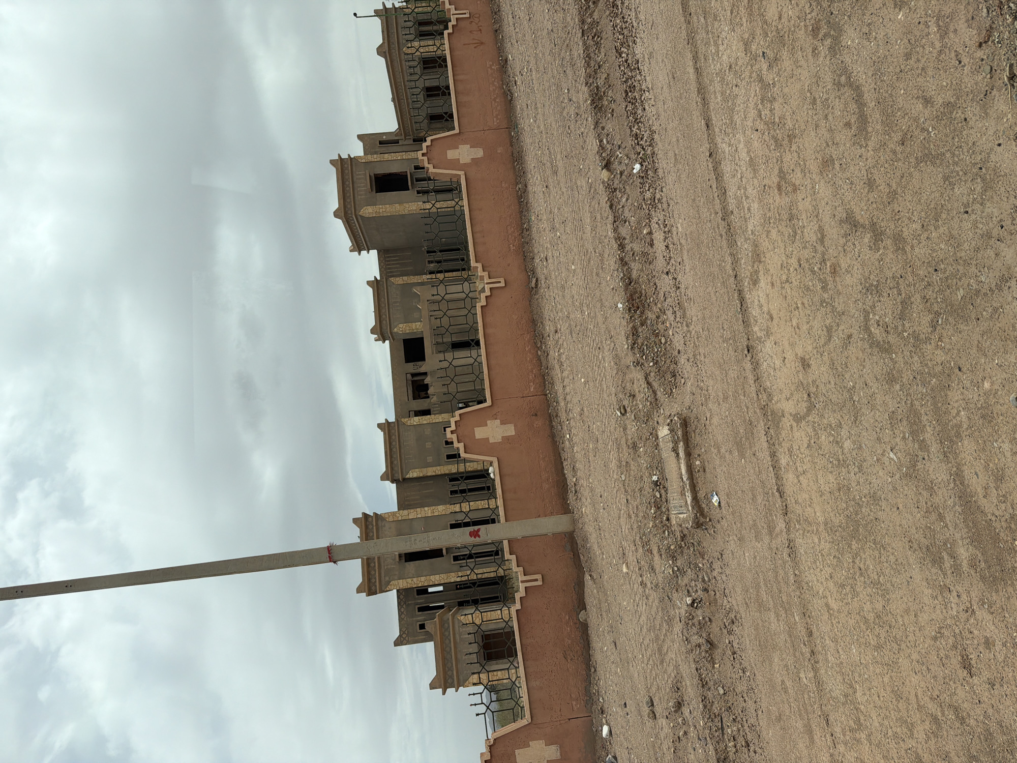 Unfinished buildings documented in Tarmigt, Morocco development project