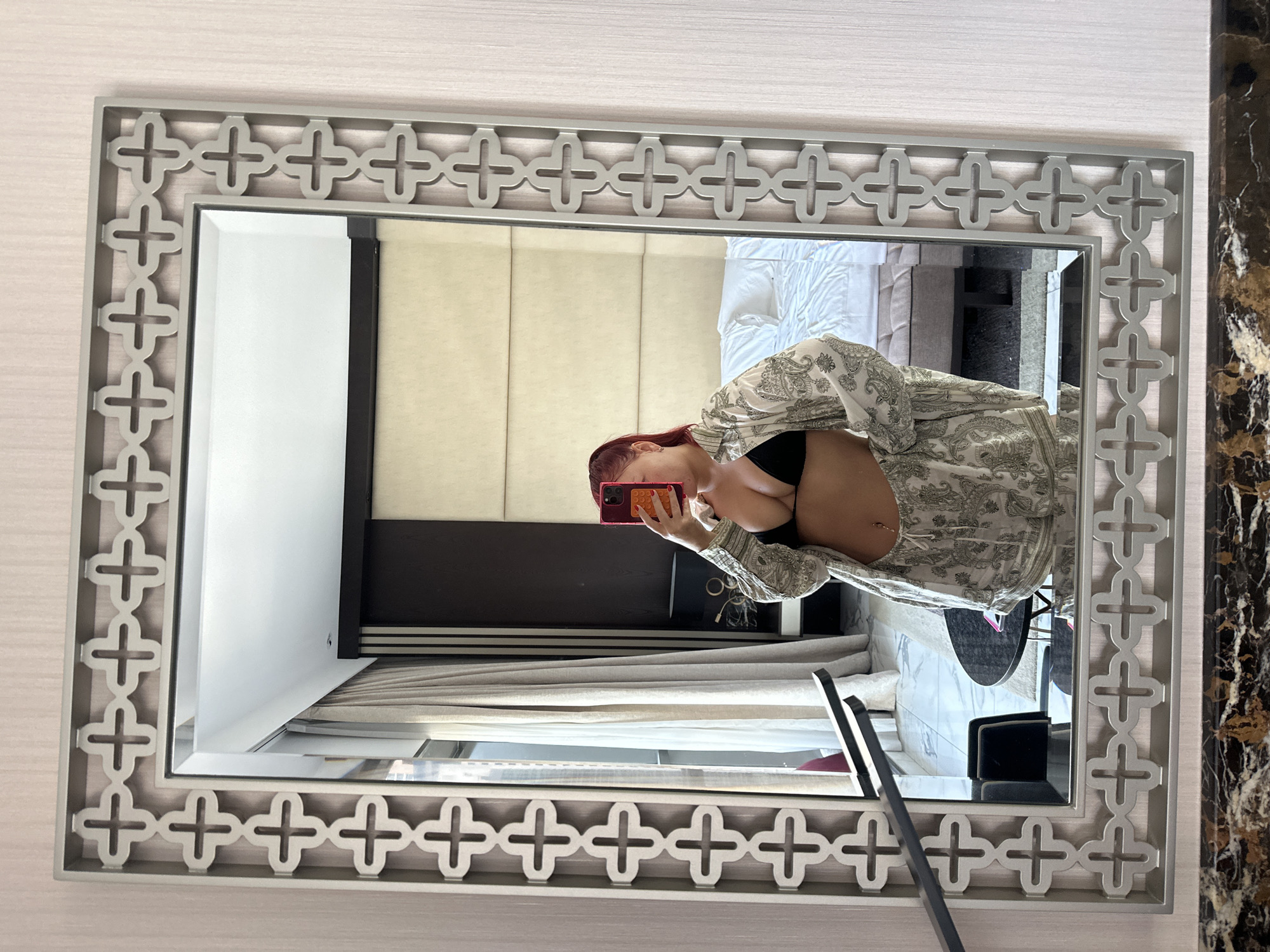 Hotel mirror selfies and Marina skyline, Dubai