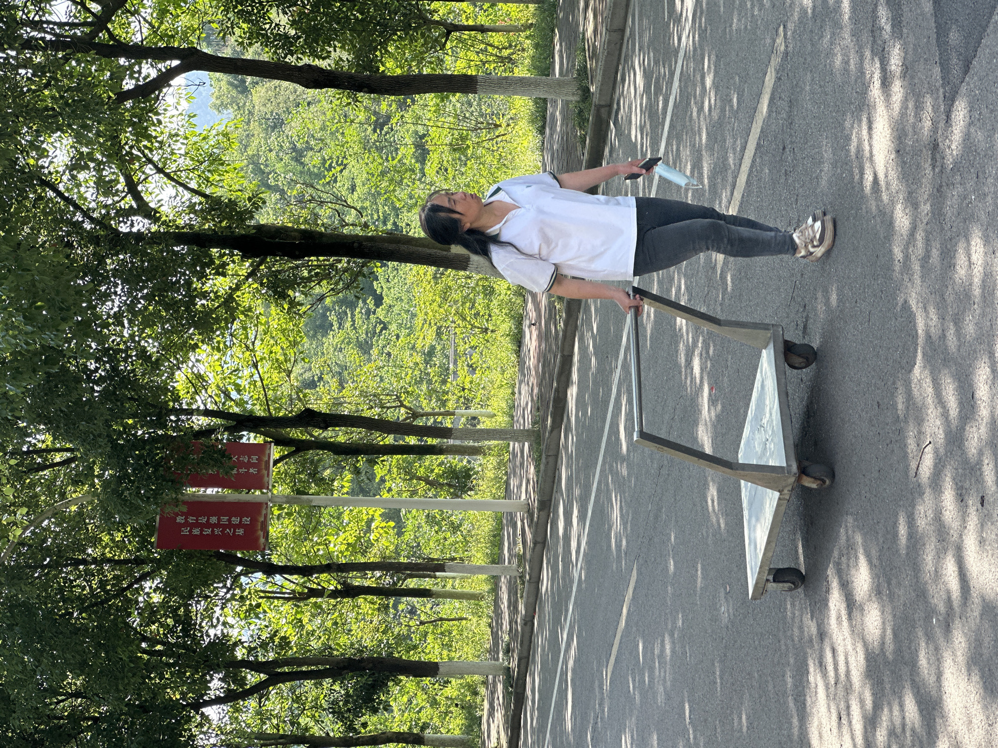Morning routines captured across Jiangjin, China on sunny April day