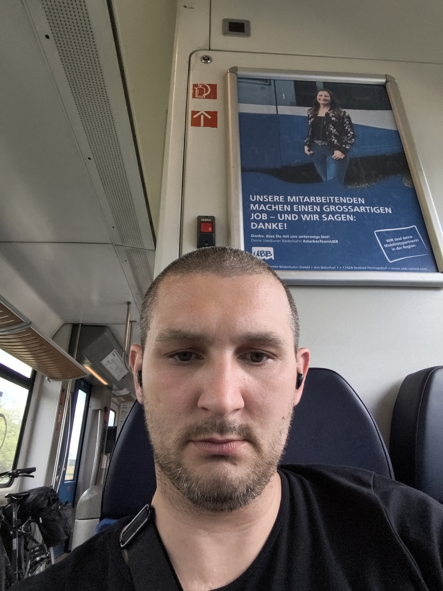 Train selfie series near Züssow, Germany