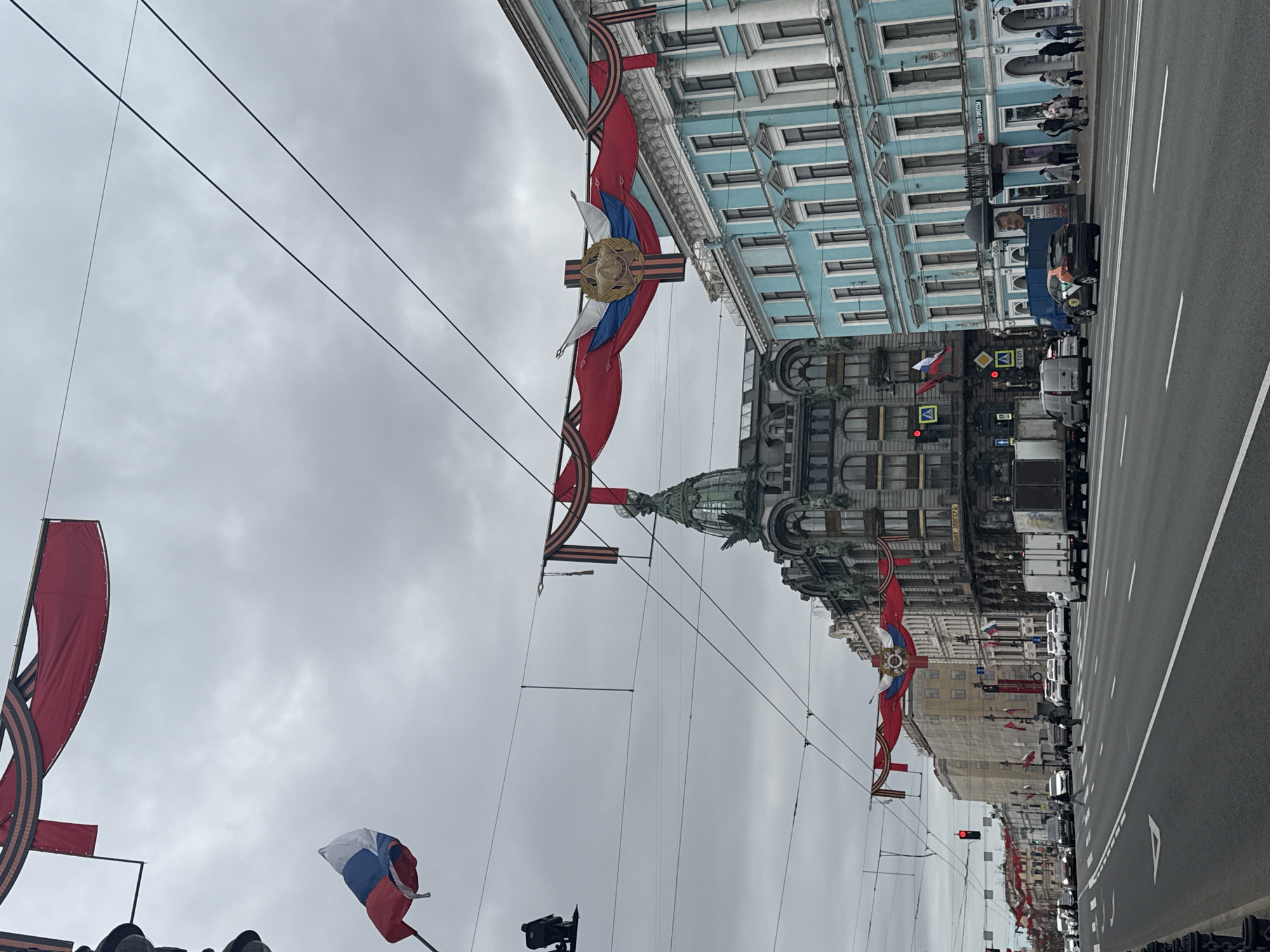Saint Petersburg landmarks documented during May Day morning walkabout