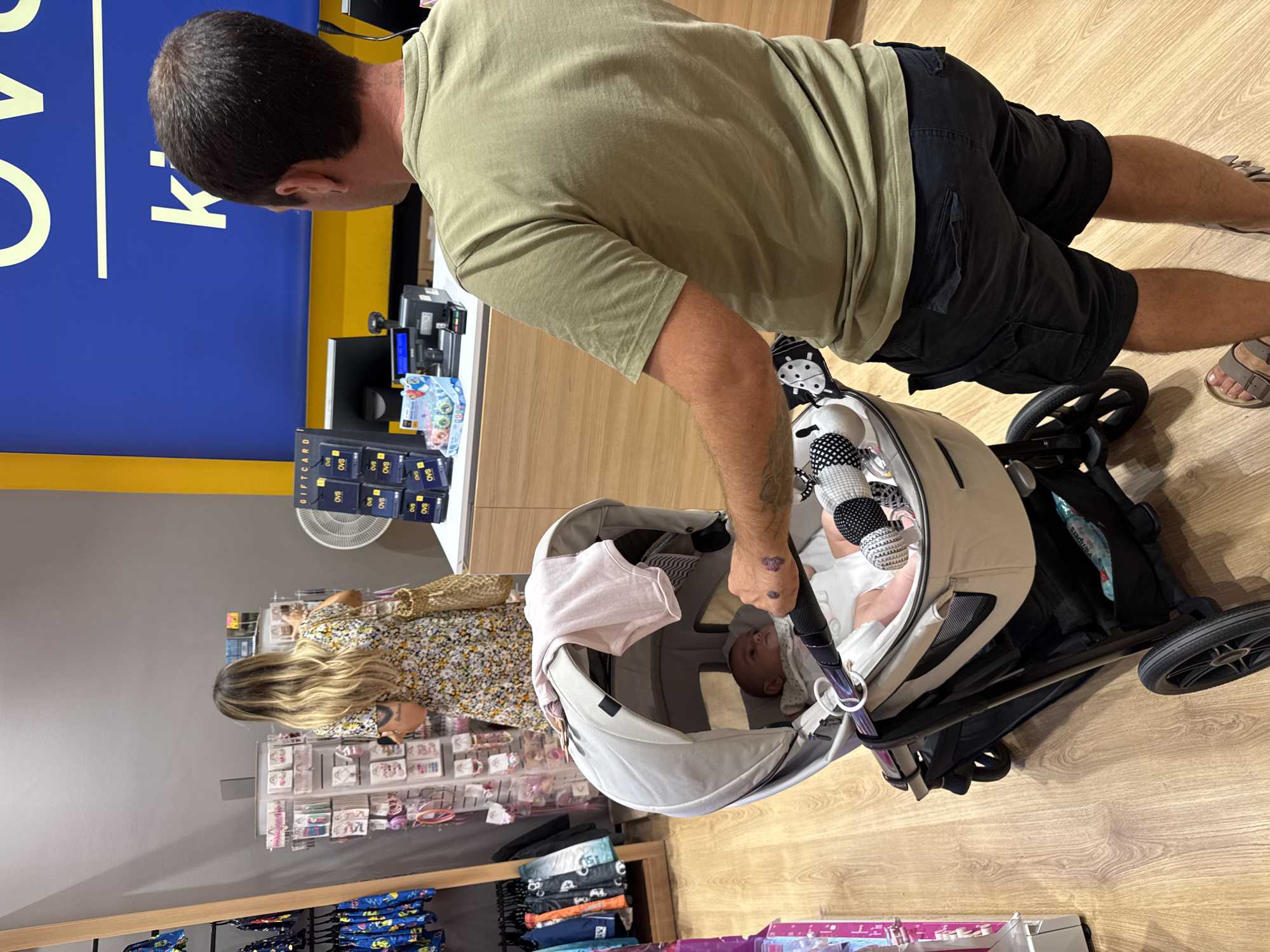 Shopping trip through an OVS Kids store in Carini, Italy