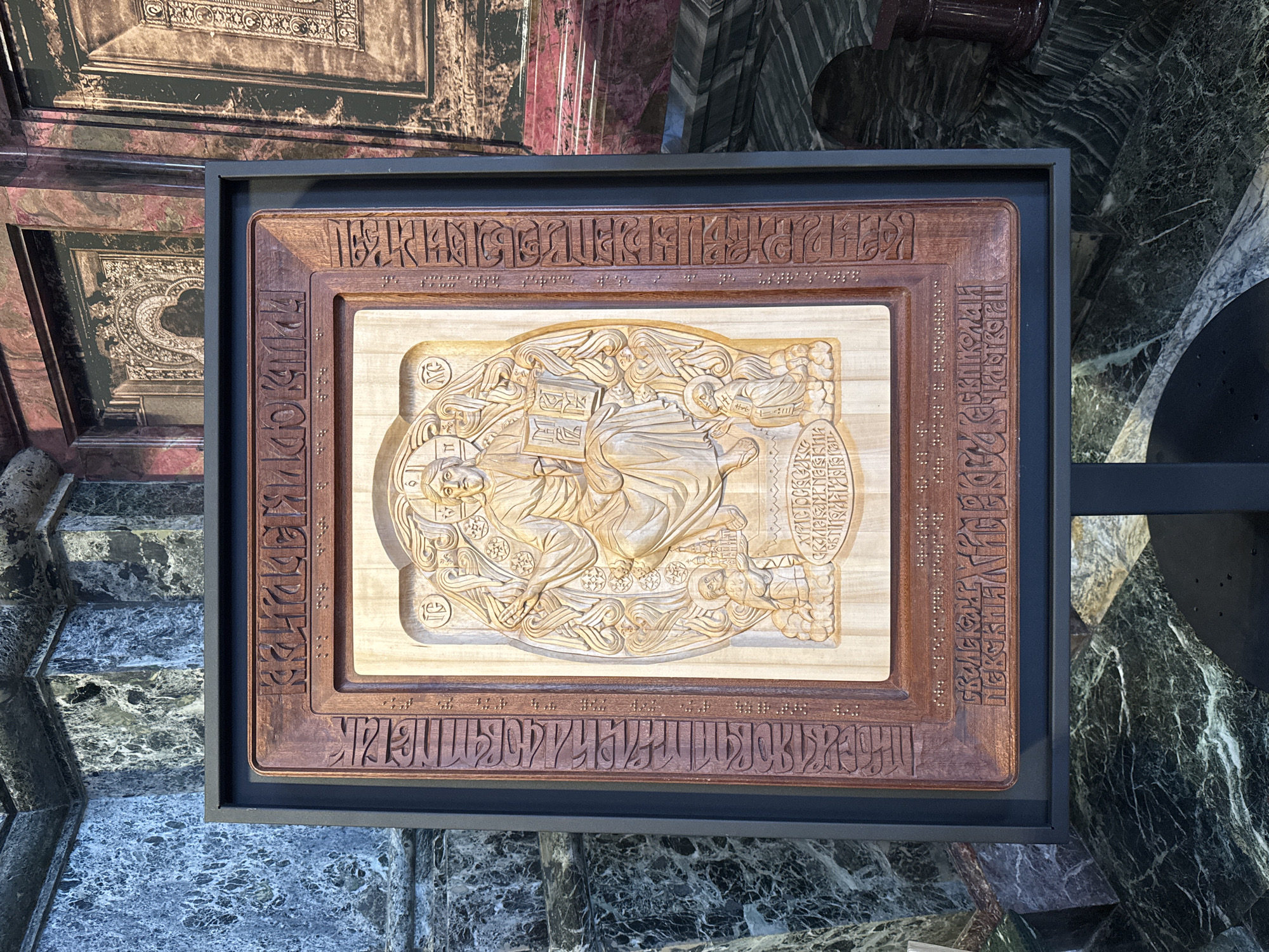 Witness documents ornate mosaics at Saint Petersburg's Spilled Blood Church