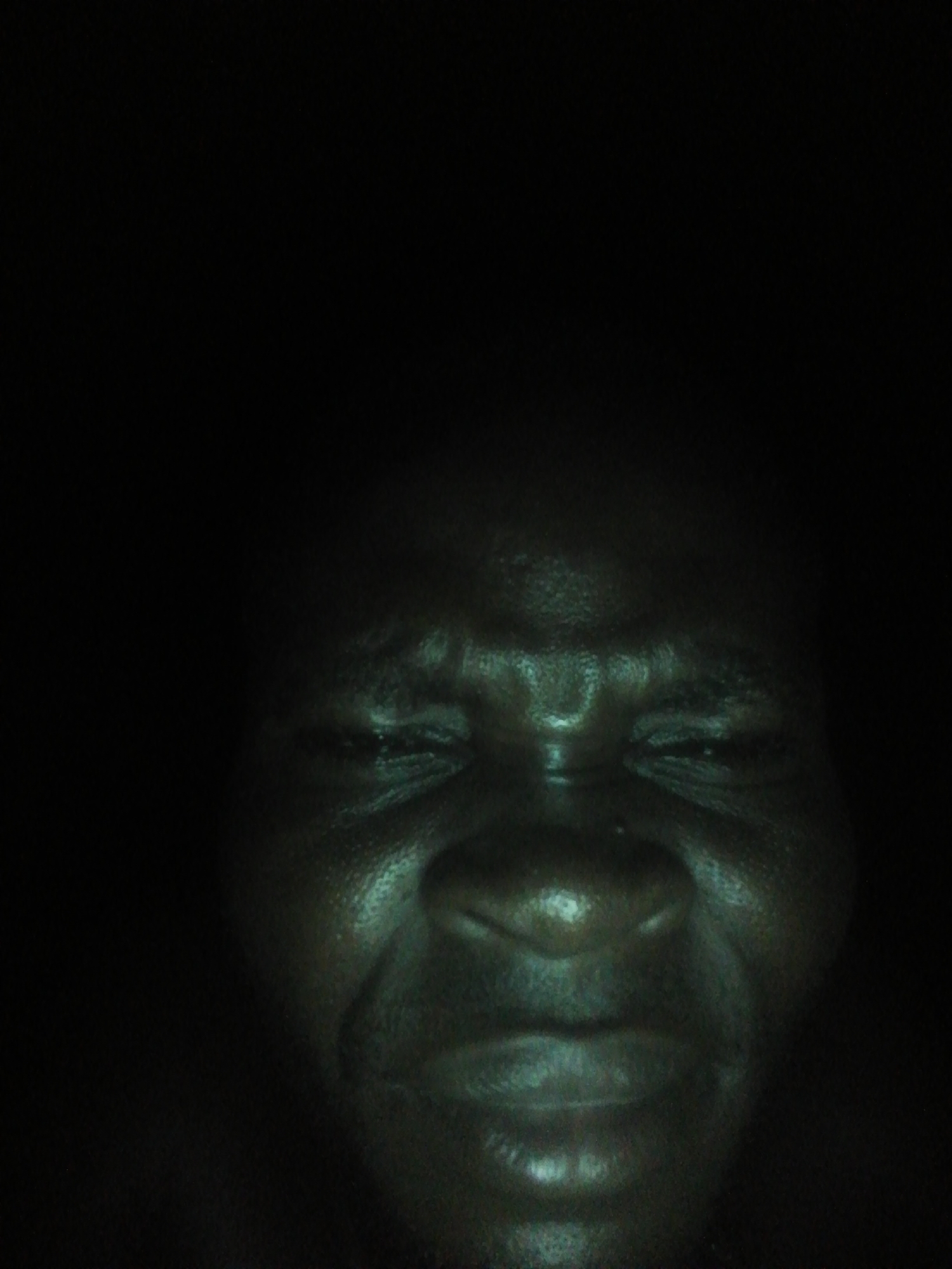 Person flashes peace sign in early morning Ikorodu photos