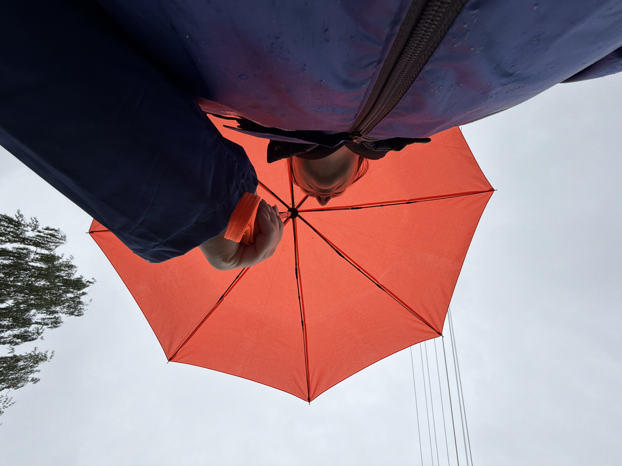 Early morning rain walk documented in Chaikovsky, Russia