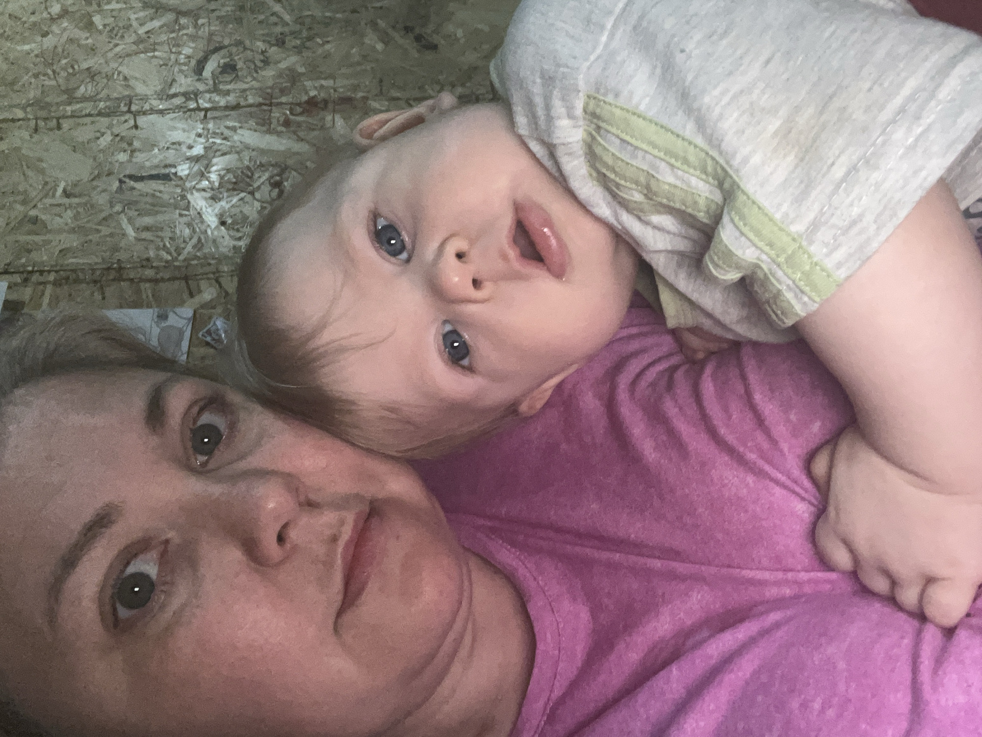 Baby photographed in multiple tender moments in Vesyoloye, Russia