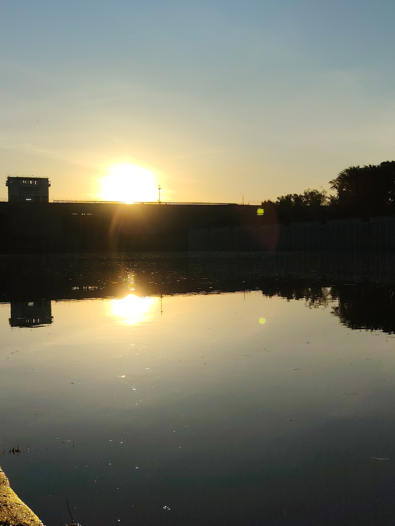Evening fishing session captured along Kama River in Chaikovsky