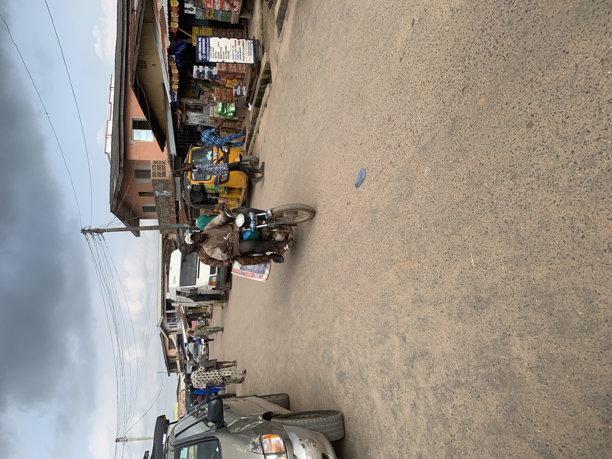 Street life and market activity in Shagamu, Nigeria
