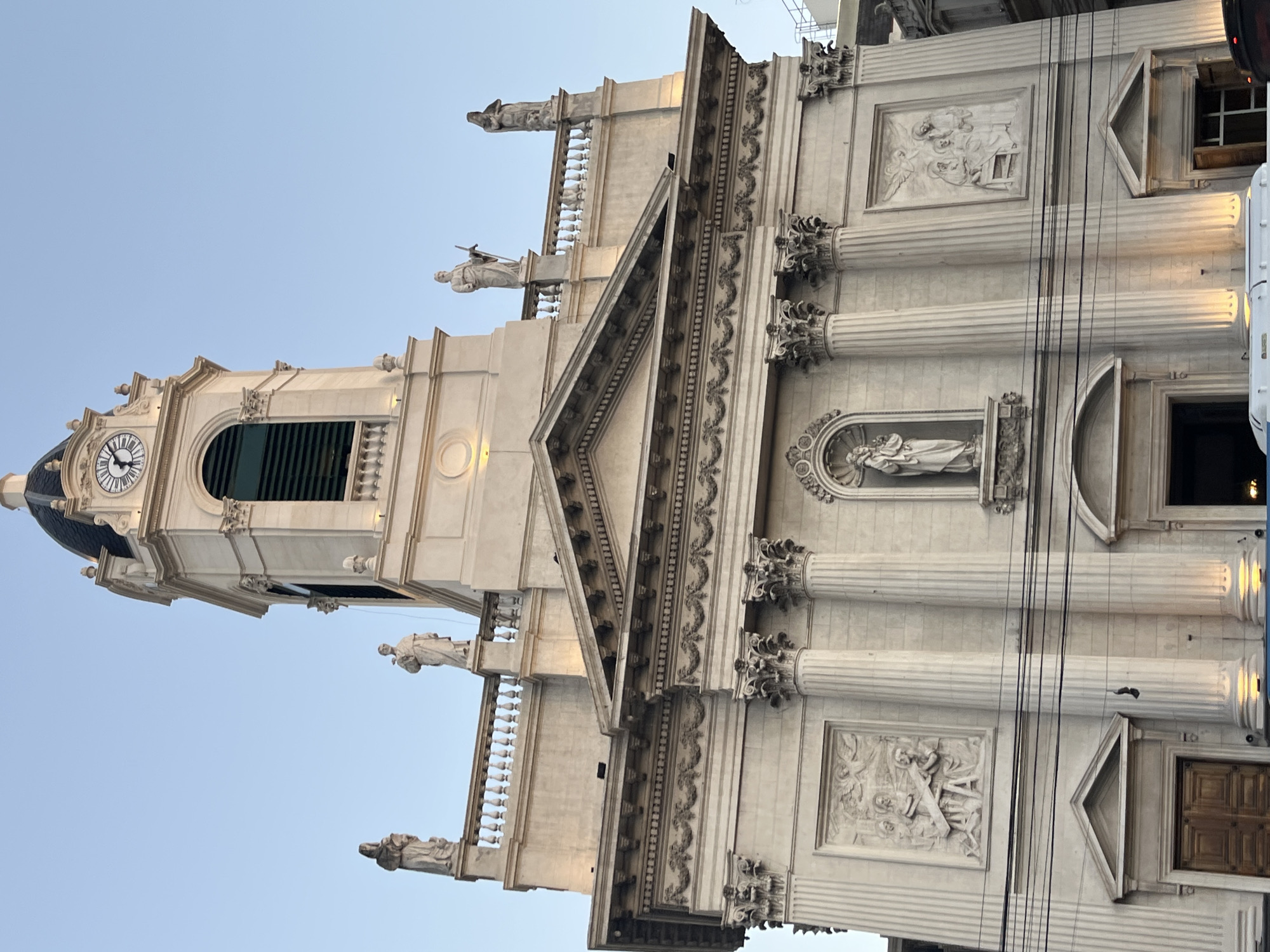 Buenos Aires architectural documentation captures church tower, street art