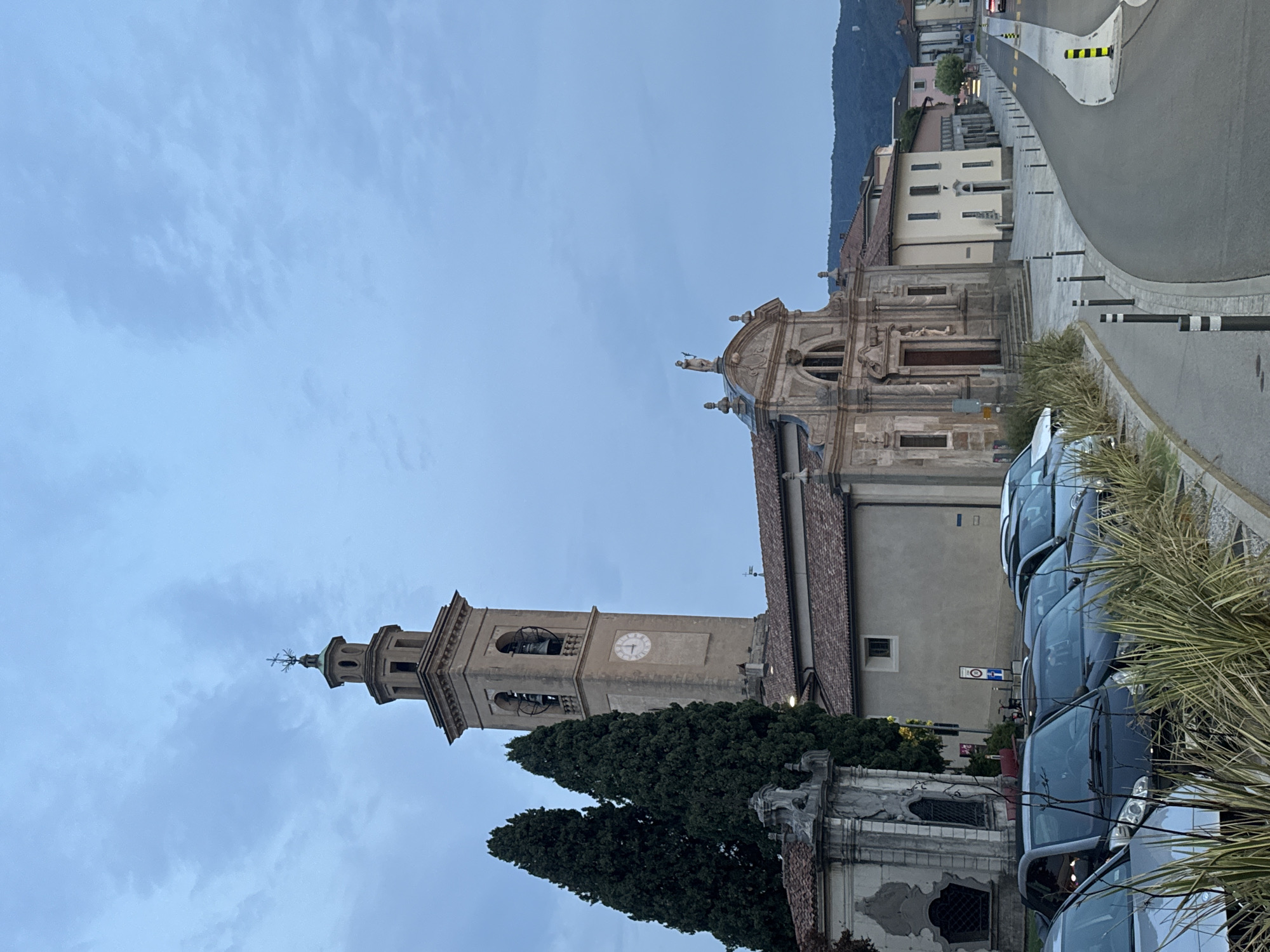 Dusk tour of Balerna's historic church complex in Switzerland