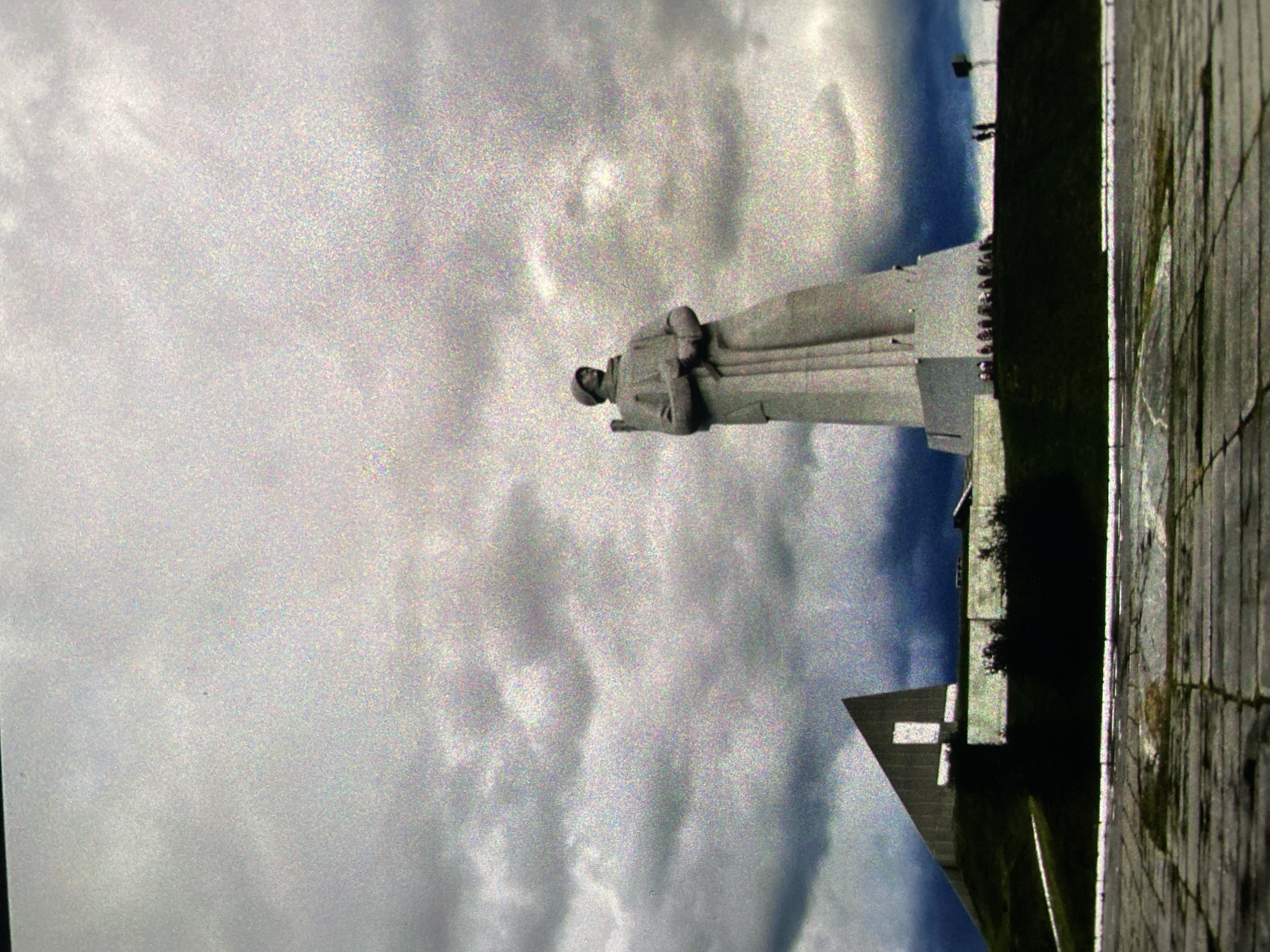 Early morning sightings of Leningrad monument and coastal cliffs
