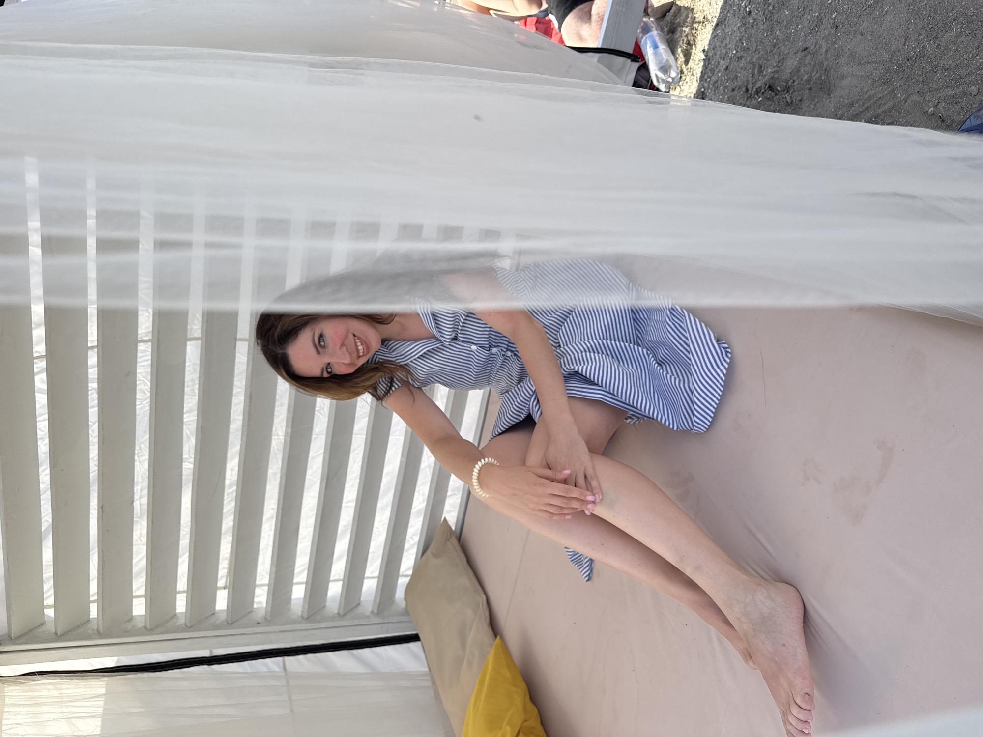 Lazy summer afternoon at an Odesa beach club
