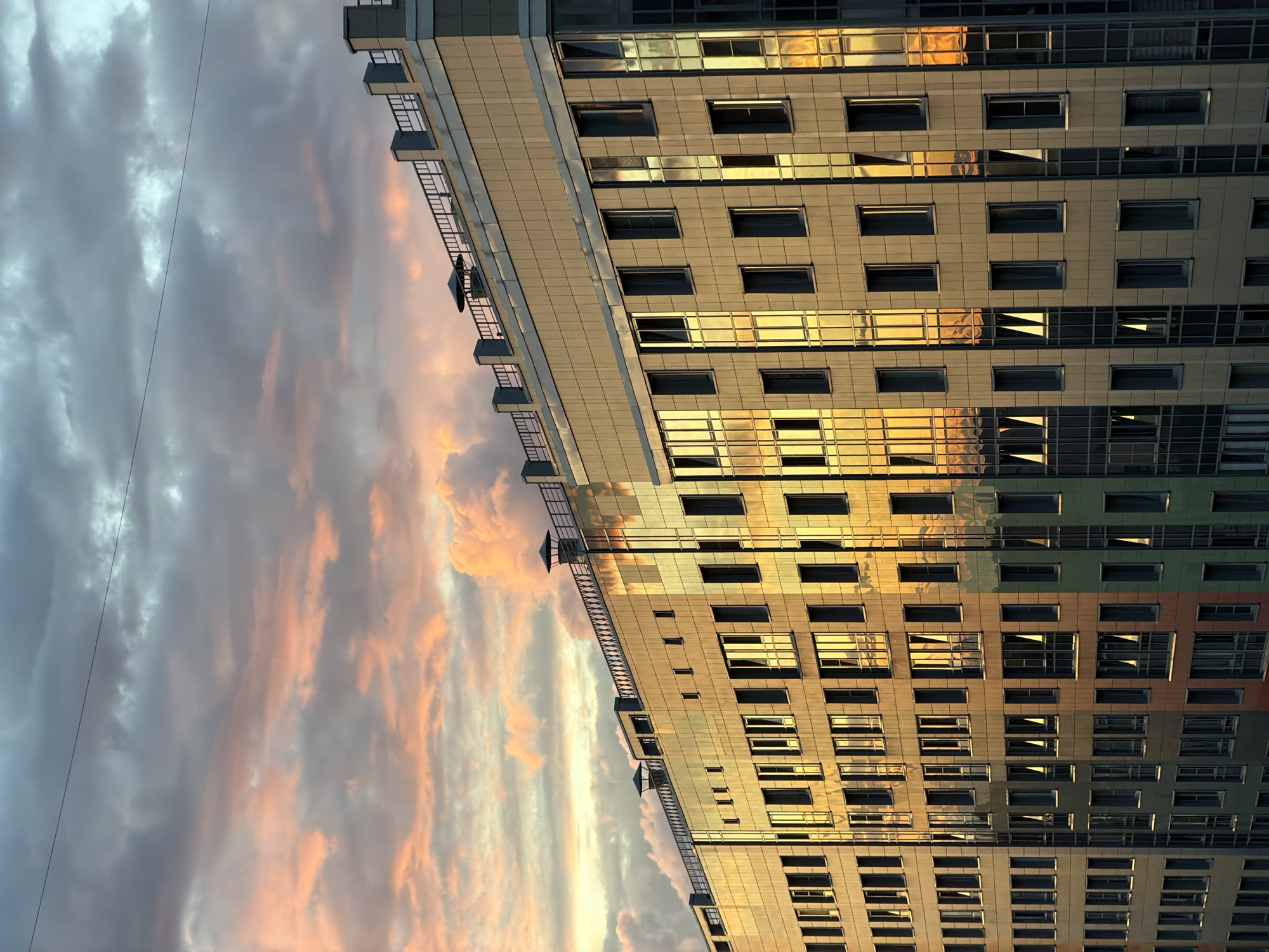 Russian city evening: skies, streets, pets, and everyday moments