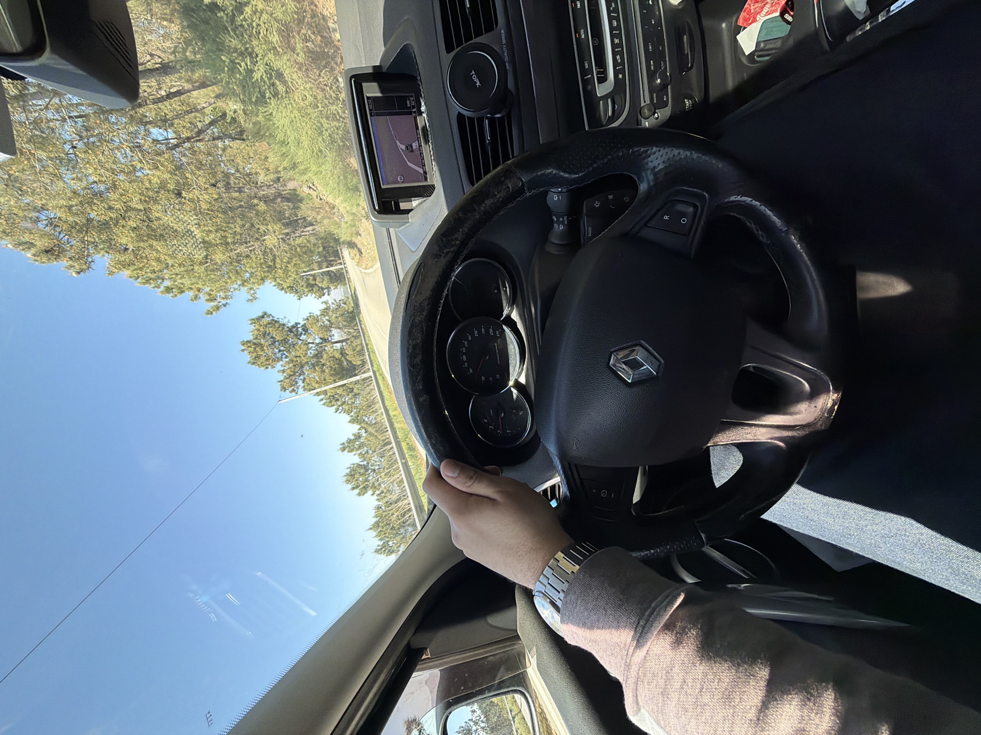 Driver spotted in Renault vehicle in Vila Real, Portugal