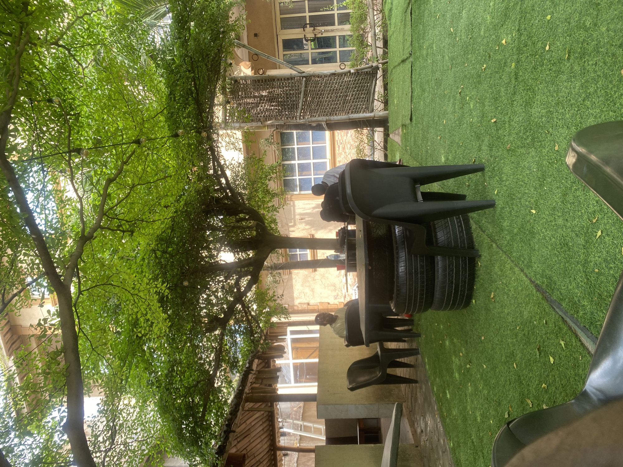 Quiet afternoon moments captured in Alagba outdoor space