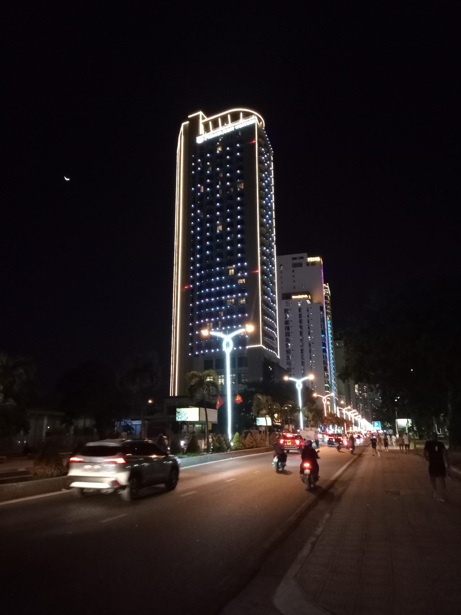 Nha Trang nightlife scenes documented across bustling commercial districts