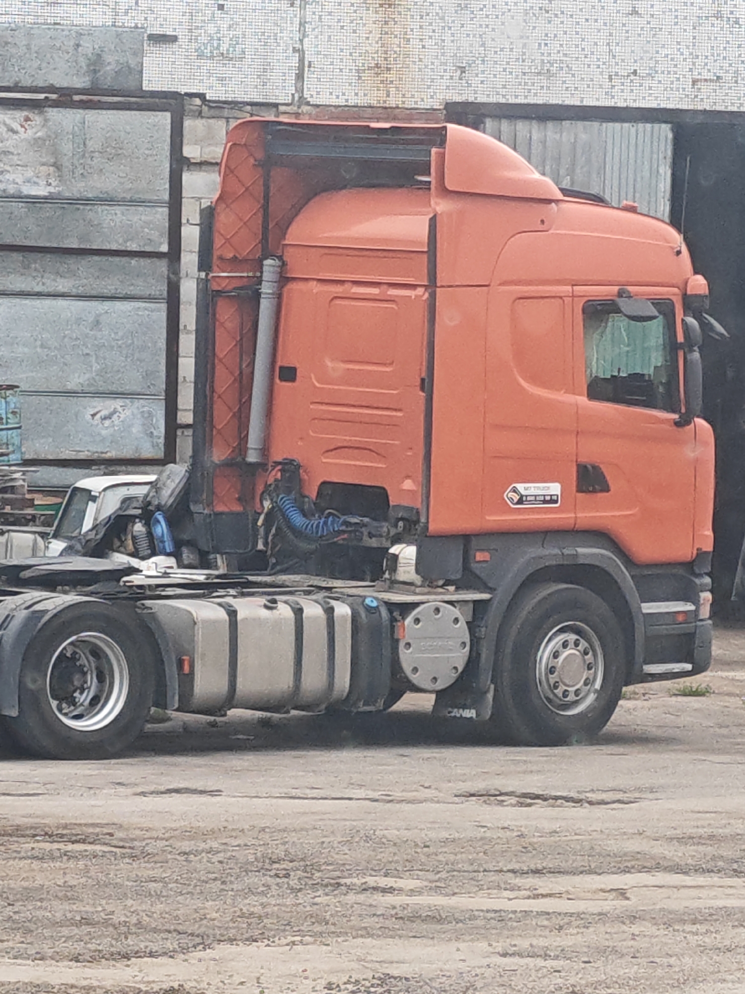 Inside a commercial vehicle yard in Tolyatti, Russia