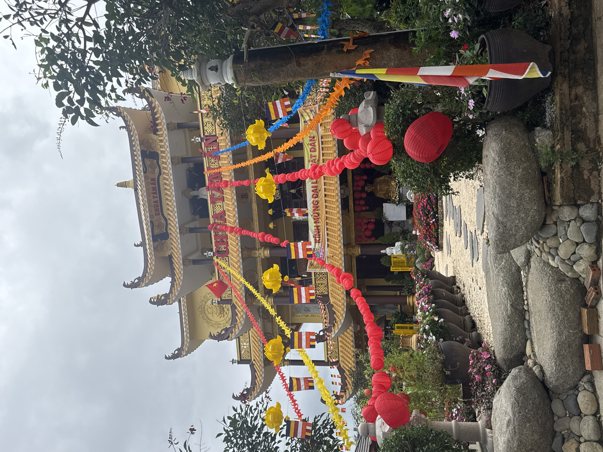 Morning scenes captured at Da Lat temple and fishing spots