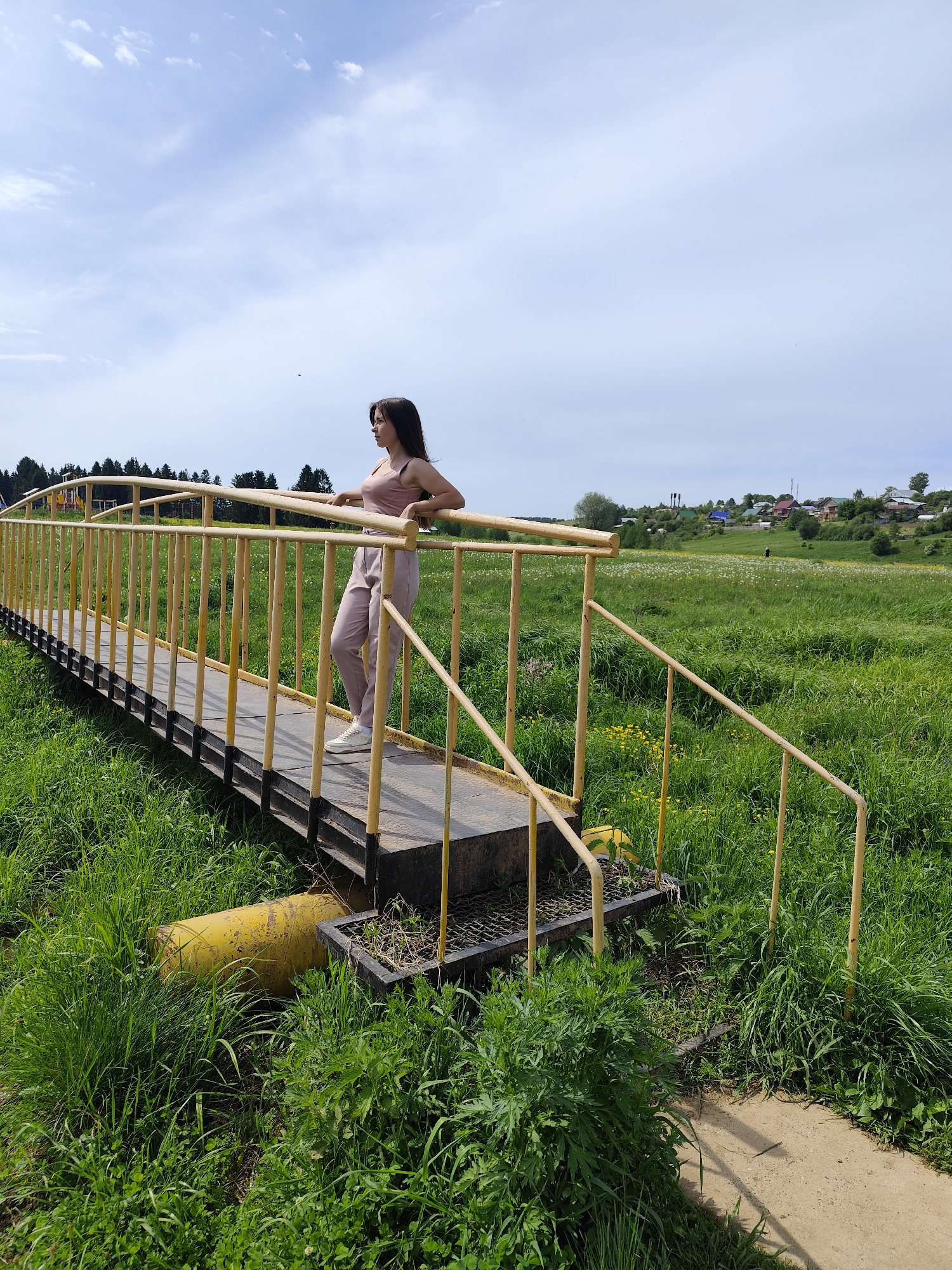 Woman photographed at multiple locations in Фоки, Russia village