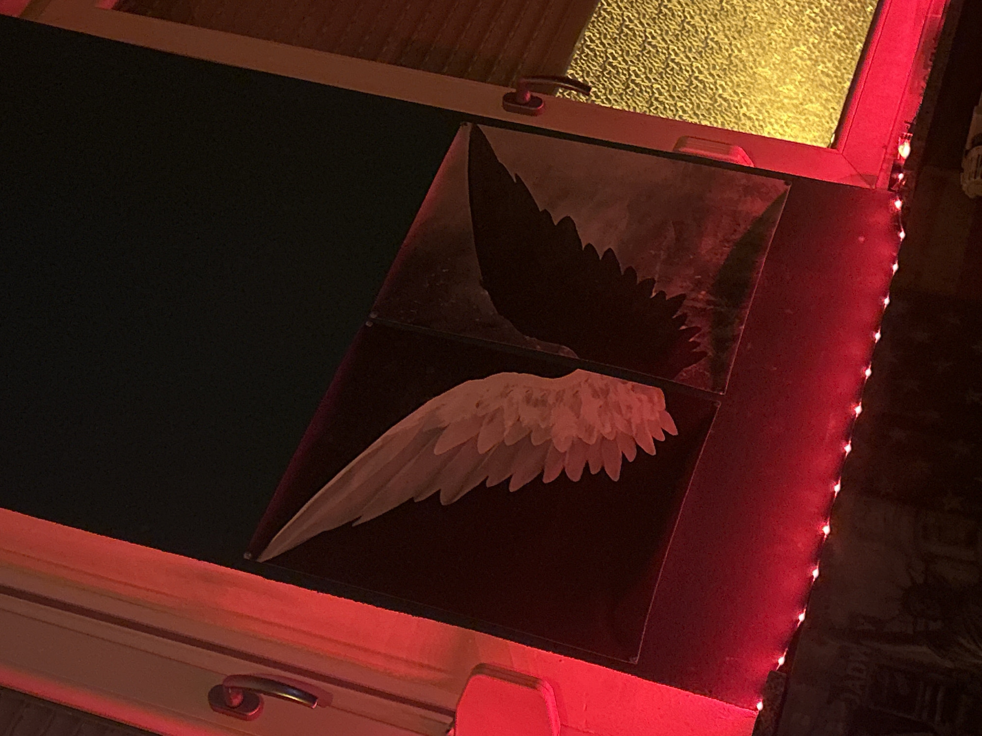 Angel wings street art spotted in Ludwigshafen
