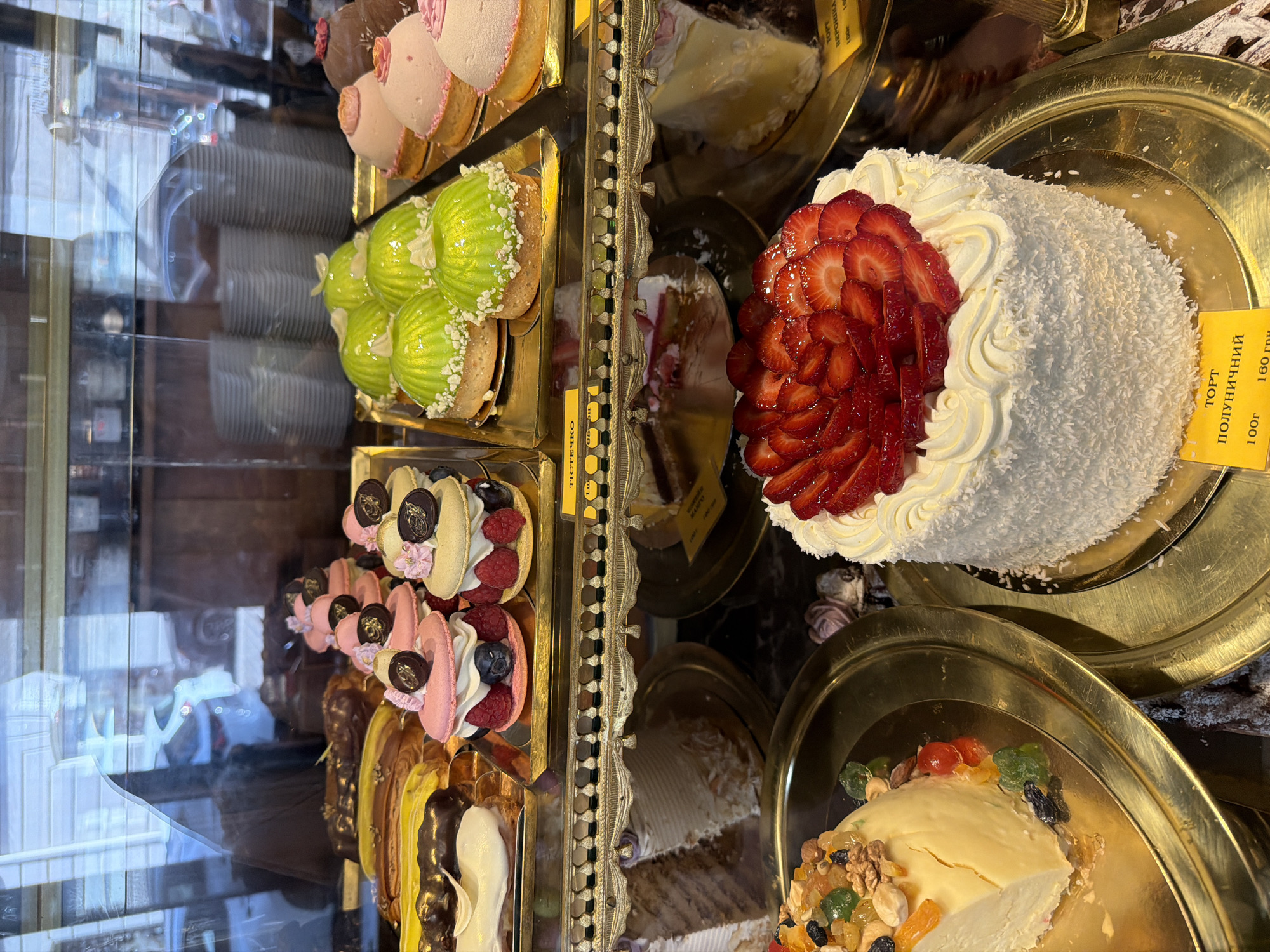 Child visits traditional bakery in Lviv, Ukraine