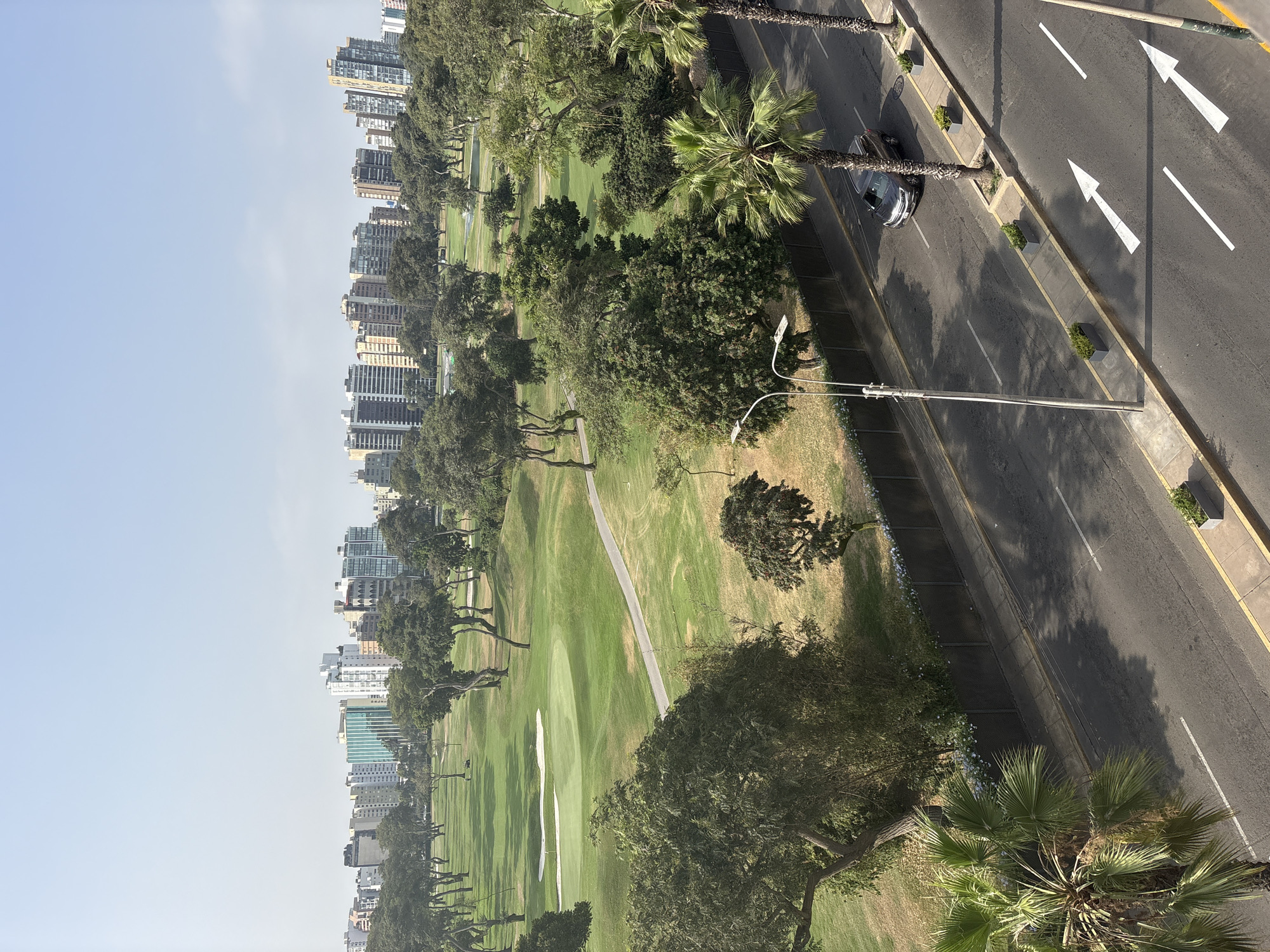 Aerial views captured of Lima Golf Club, San Isidro