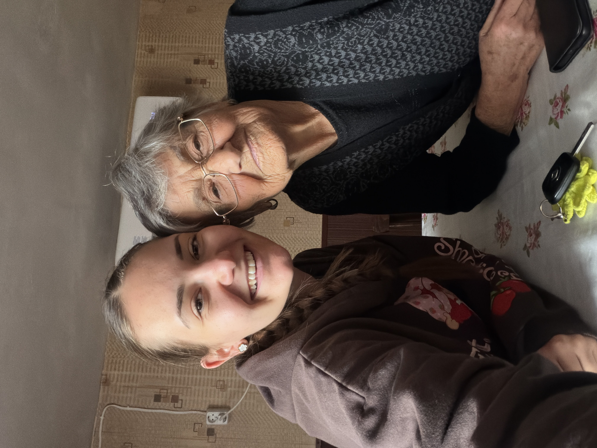 Two women photographed together in Sofia