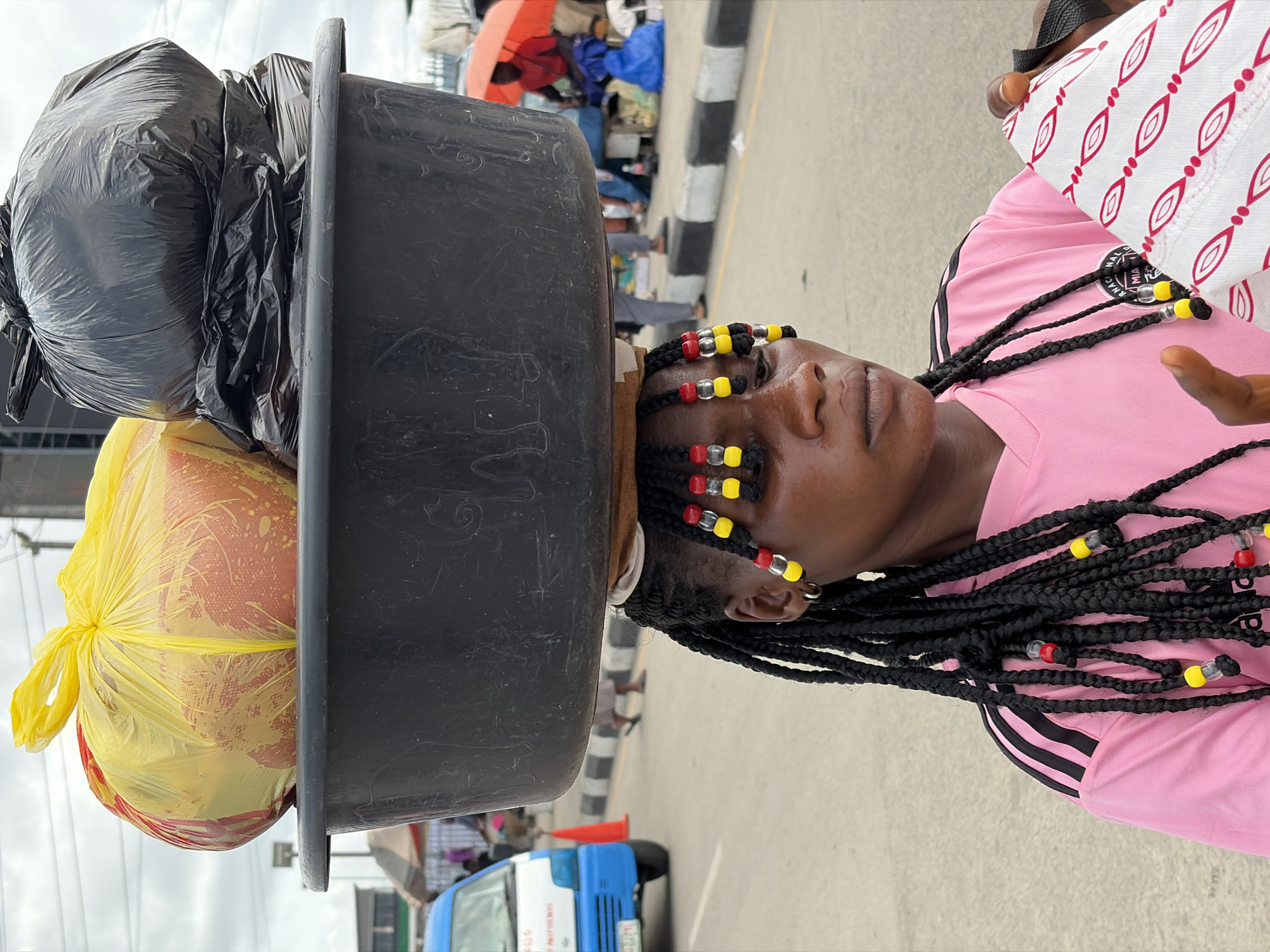 Daily life scenes captured in Igboefon, Nigeria Thursday morning