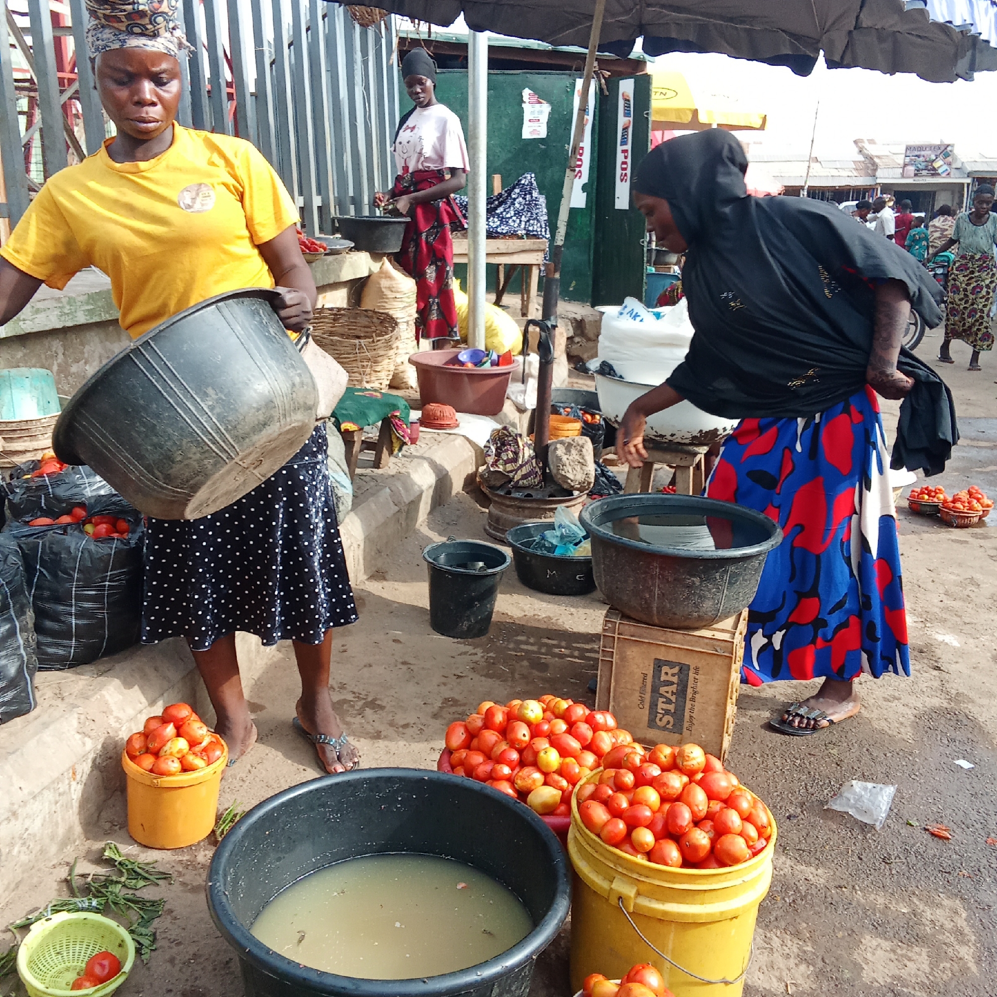 Morning market activity documented in Akwanga, Nigeria