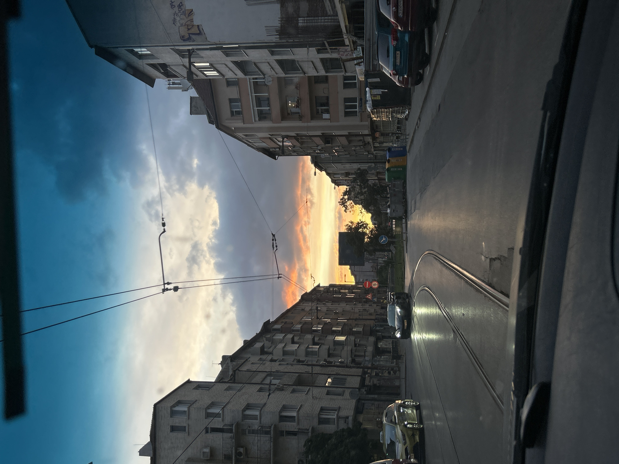 Evening drive through Sofia captured in 25 sequential memories
