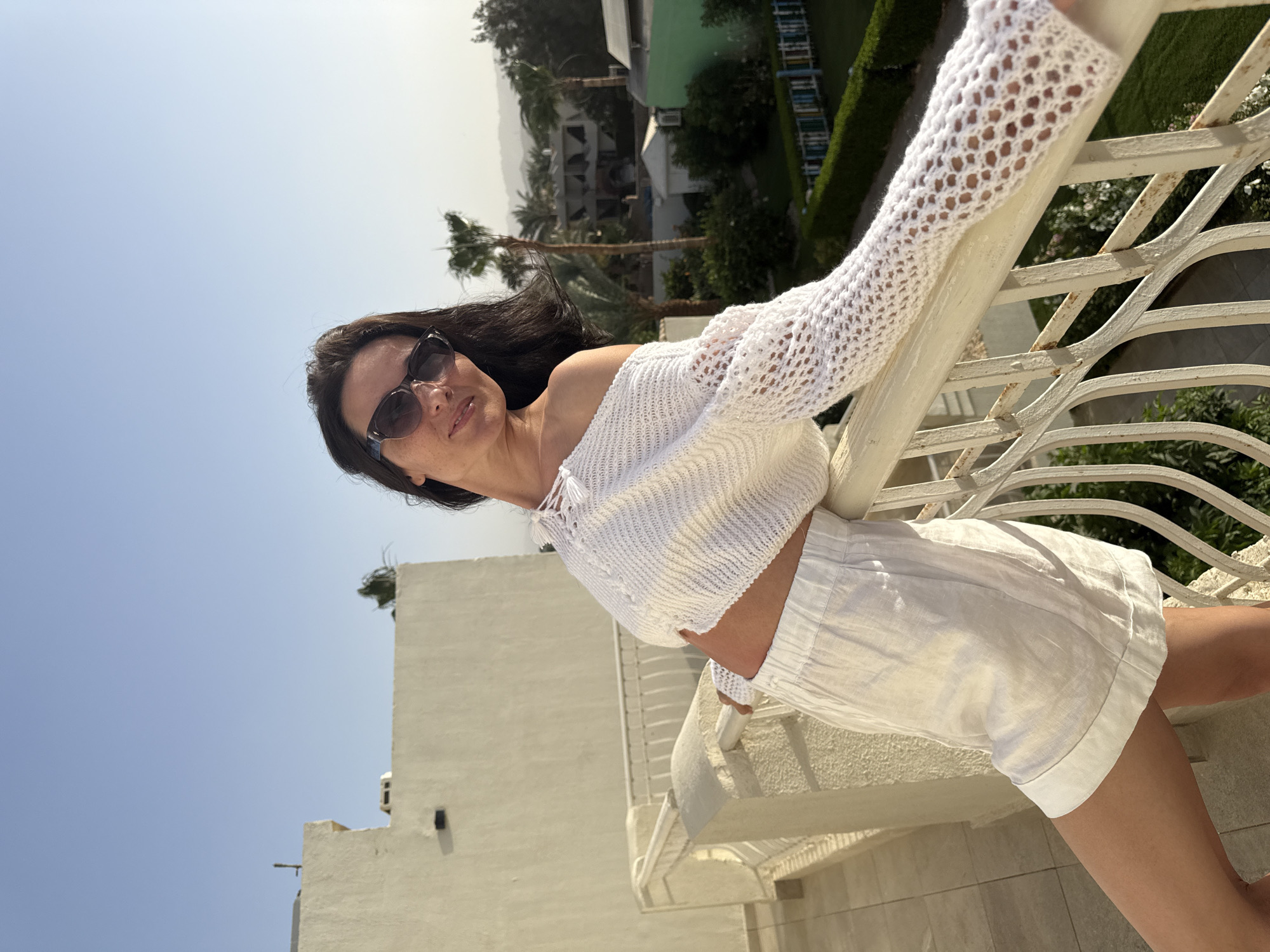 Woman enjoys leisurely afternoon in Safaga, Egypt