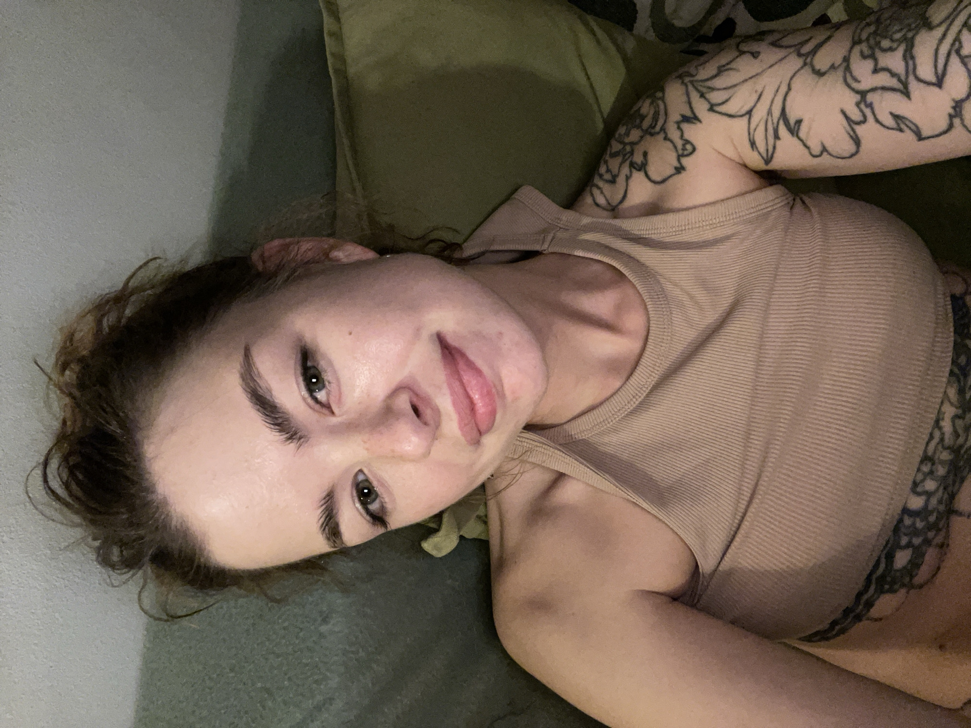 Person photographs self in various poses in Montenegro home