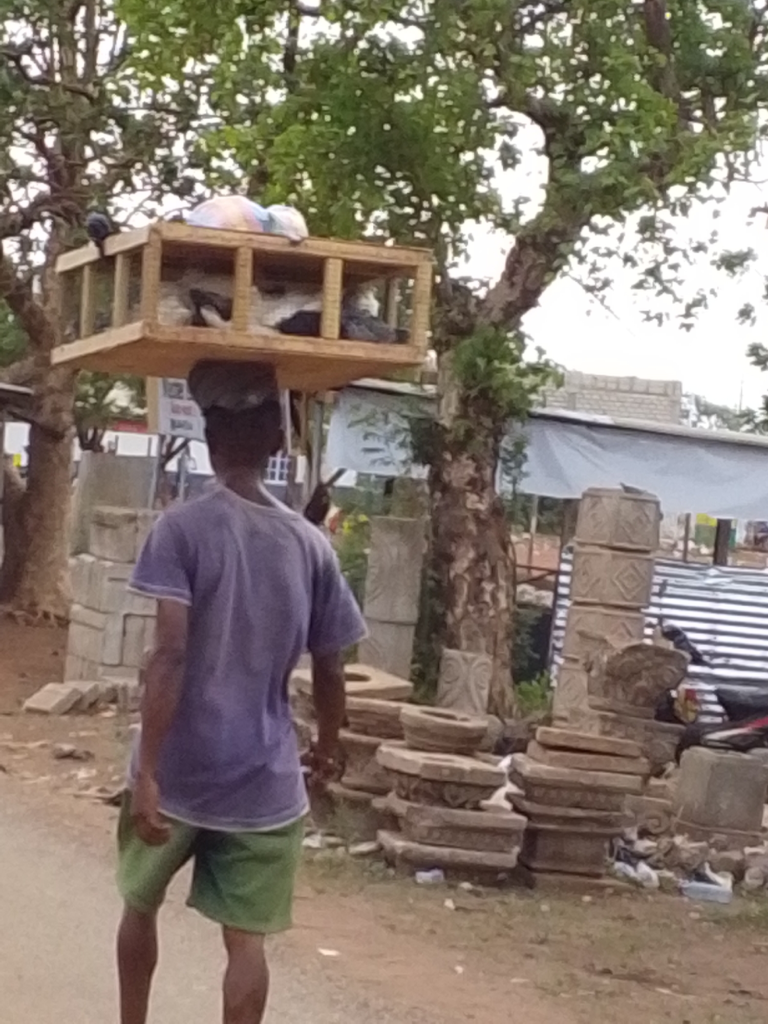 Morning street activity captured in Tamale, Ghana