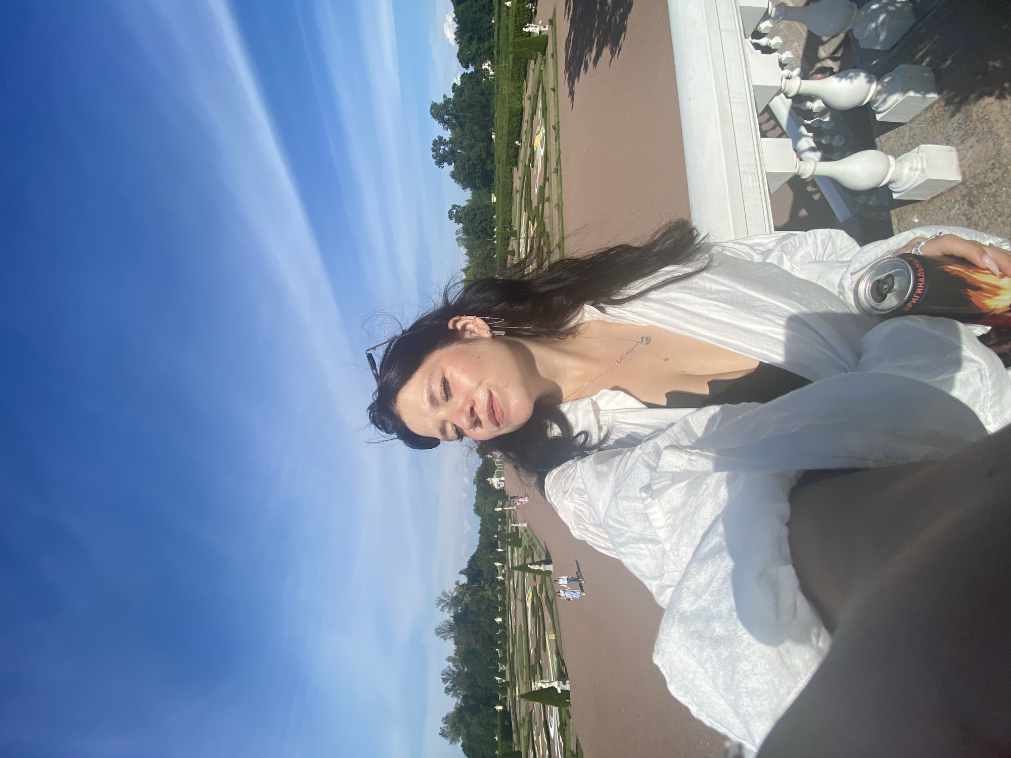 Summer afternoon exploring Peterhof Palace grounds in Lomonosov
