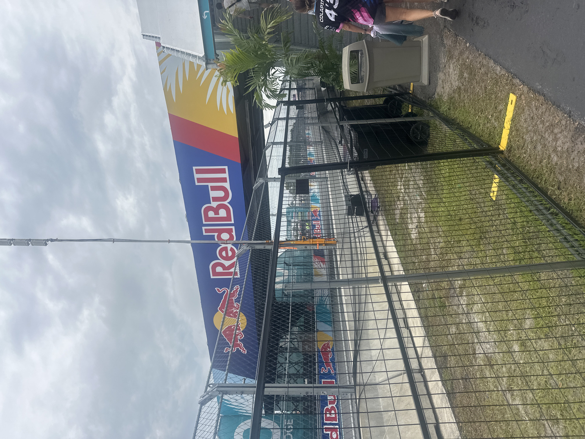 Red Bull banner spotted behind fence in Miami Gardens