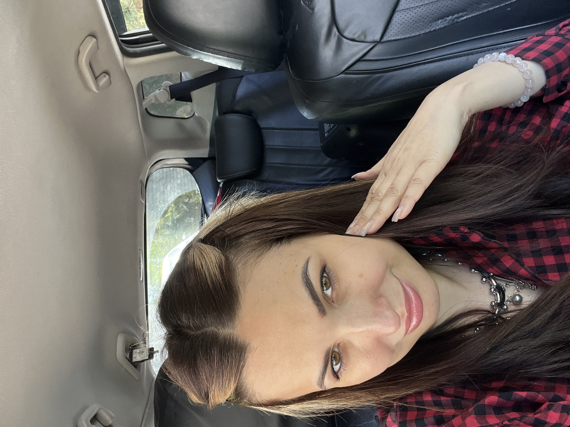 Woman photographed multiple times inside car during early morning