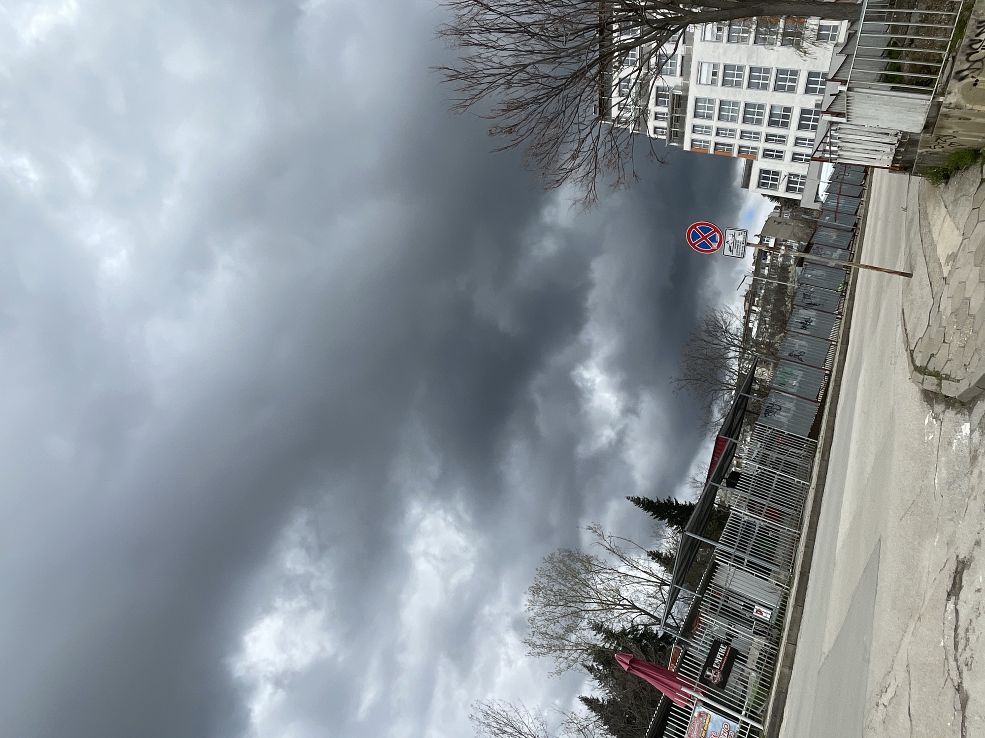 Spring day documented in Veliko Tarnovo under cloudy skies