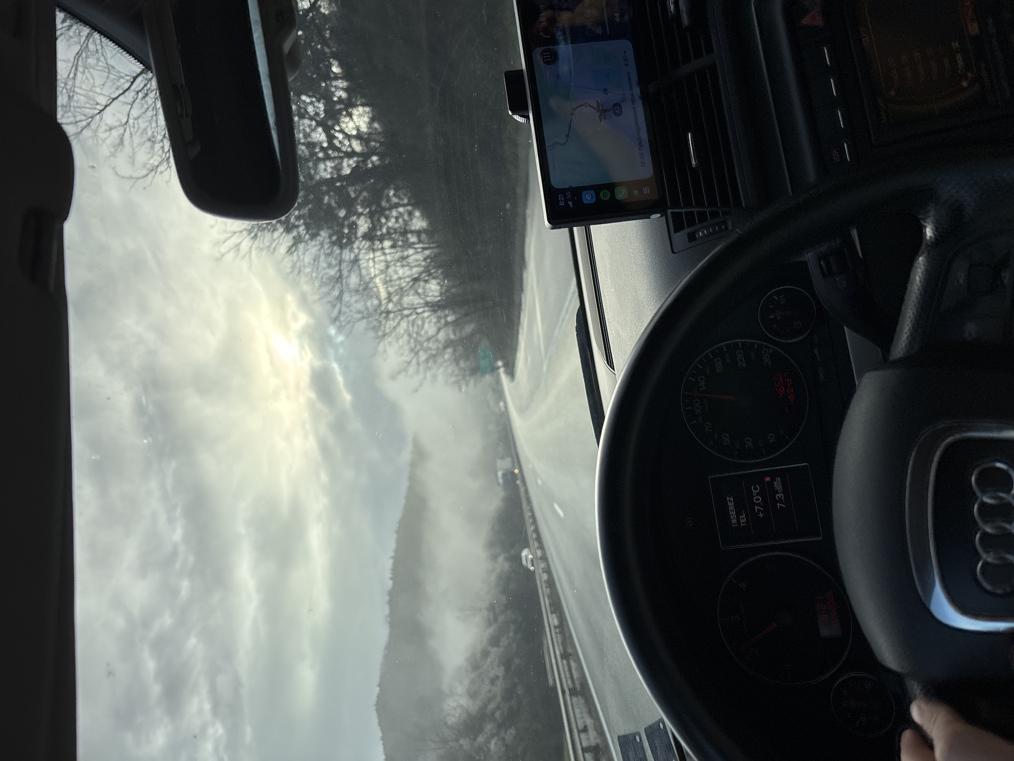 Early morning drive through Razliv, Bulgaria