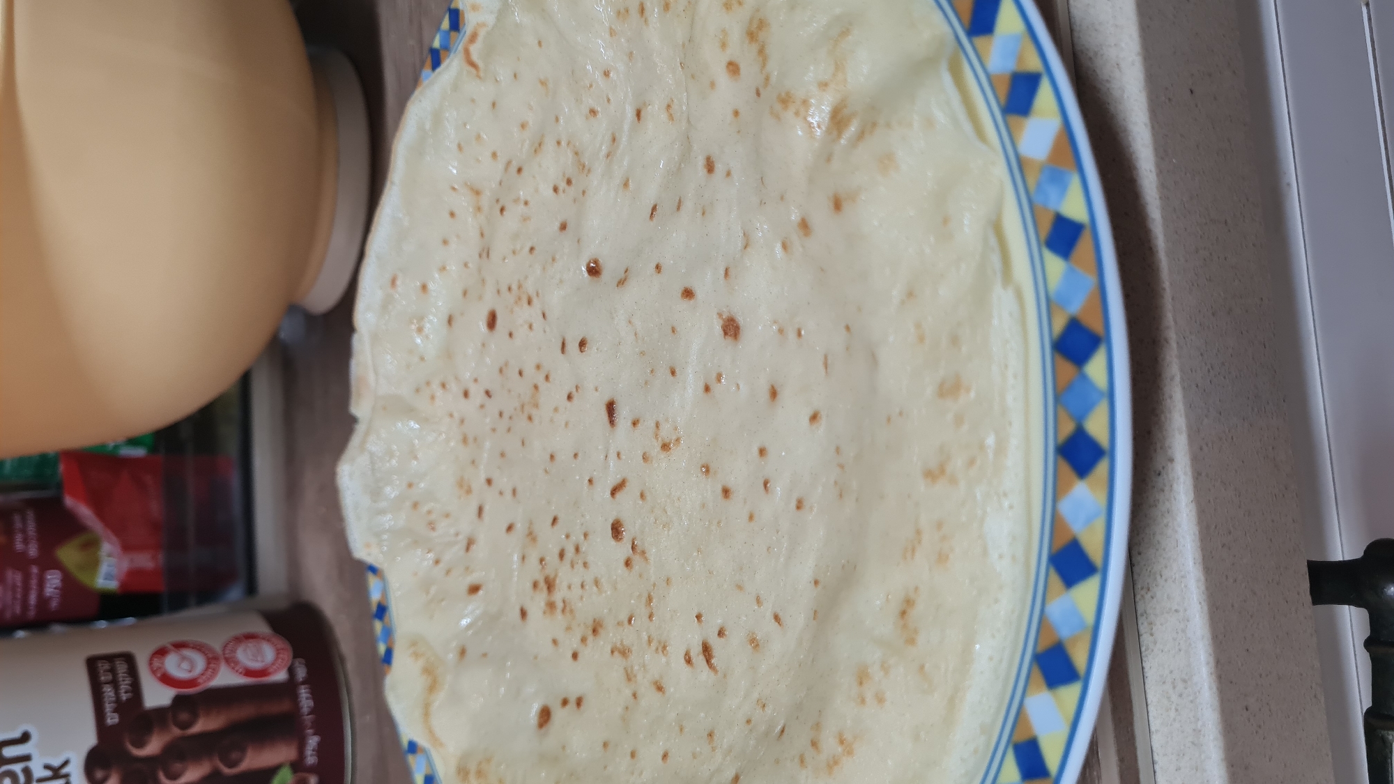 Morning crêpes photographed in Israeli Lachish Regional Council area
